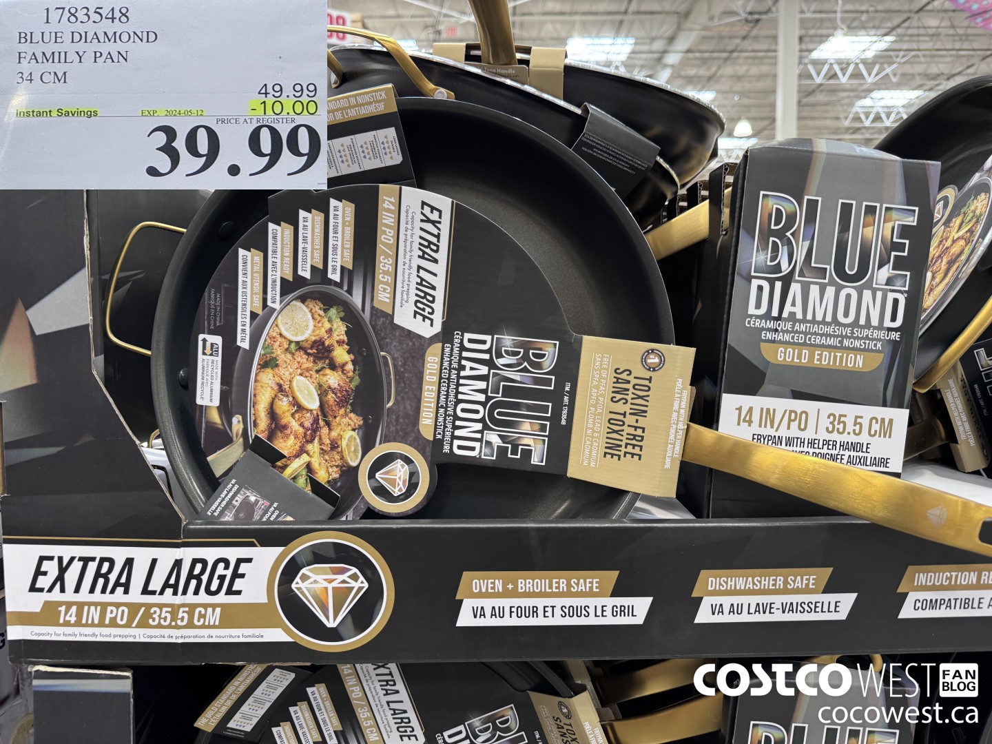 1783548 BLUE DIAMOND FAMILY PAN 34 CM ($10.00 INSTANT SAVINGS EXPIRES ON 2024-05-12) $39.99