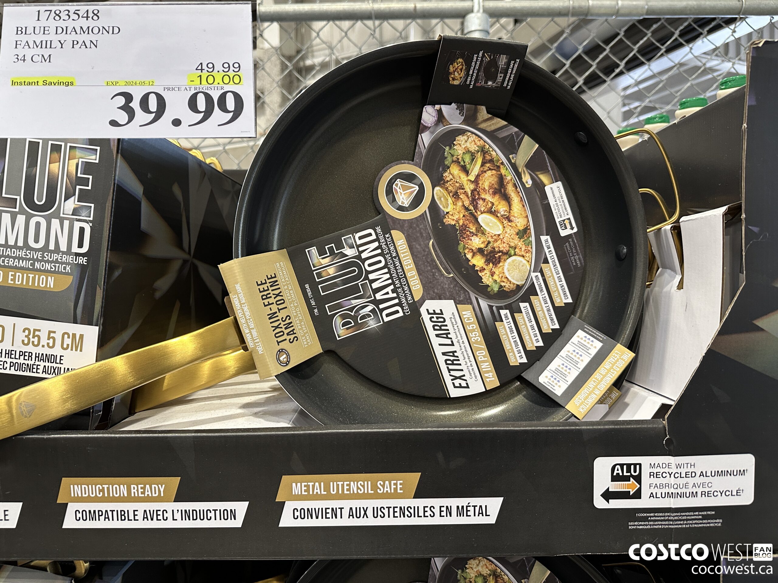 1783548 BLUE DIAMOND FAMILY PAN 34 CM ($10.00 INSTANT SAVINGS EXPIRES ON 2024-05-12) $39.99