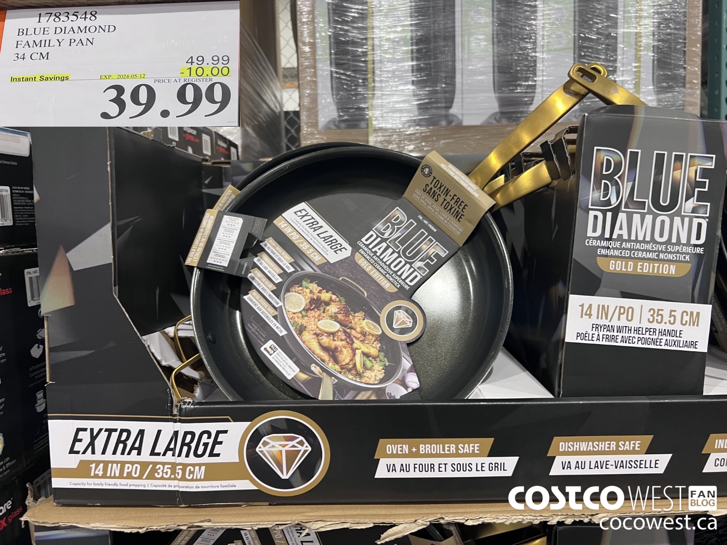 1783548 BLUE DIAMOND FAMILY PAN 34 CM ($10.00 INSTANT SAVINGS EXPIRES ON 2024-05-12) $39.99