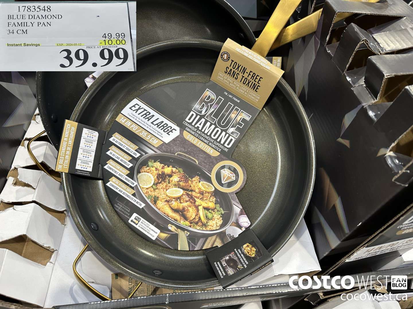 1783548 BLUE DIAMOND FAMILY PAN 34 CM ($10.00 INSTANT SAVINGS EXPIRES ON 2024-05-12) $39.99