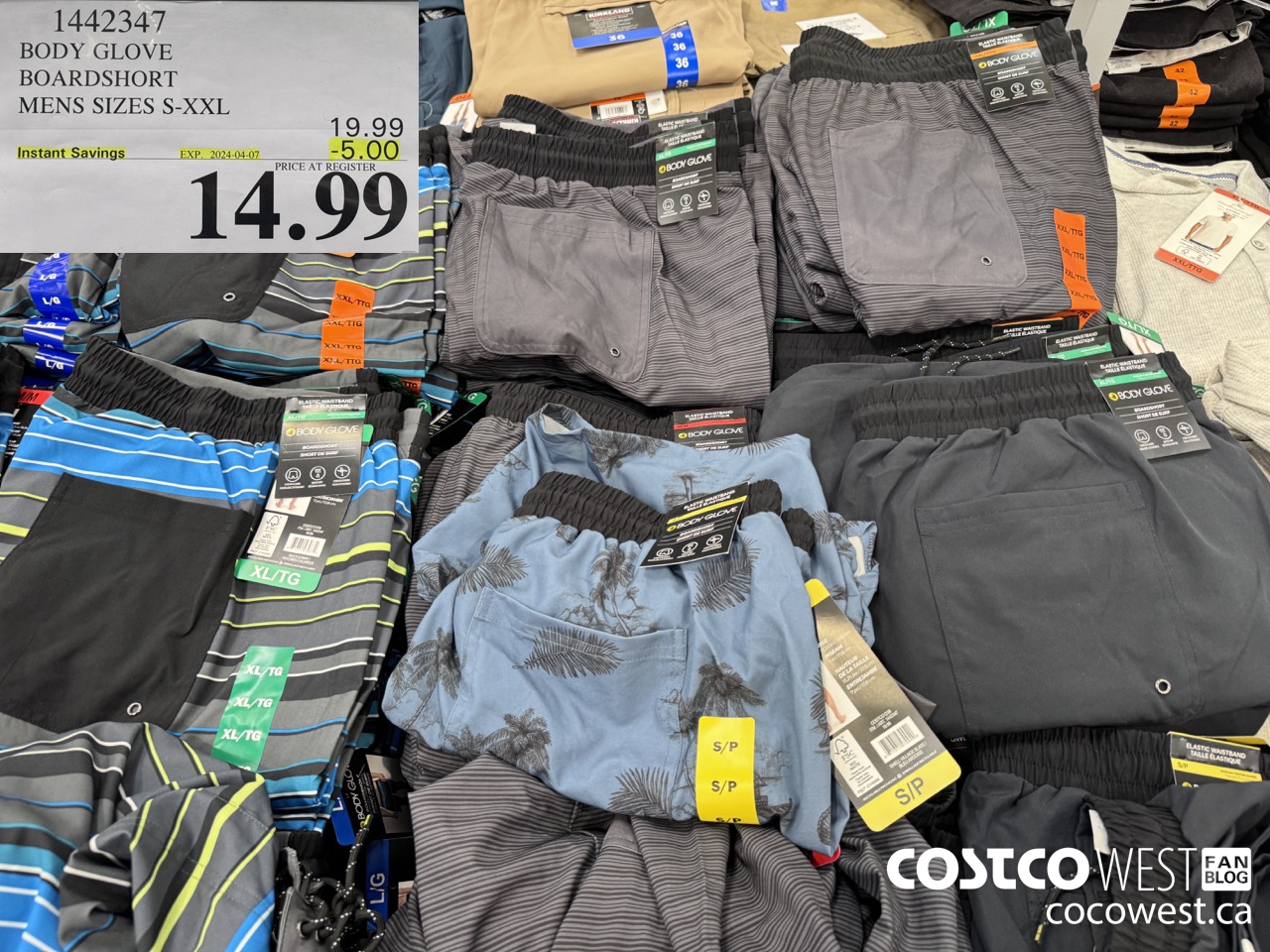 1442347 BODY GLOVE BOARDSHORT MENS SIZES S-XXL ($5.00 INSTANT SAVINGS EXPIRES ON 2024-04-07) $14.99