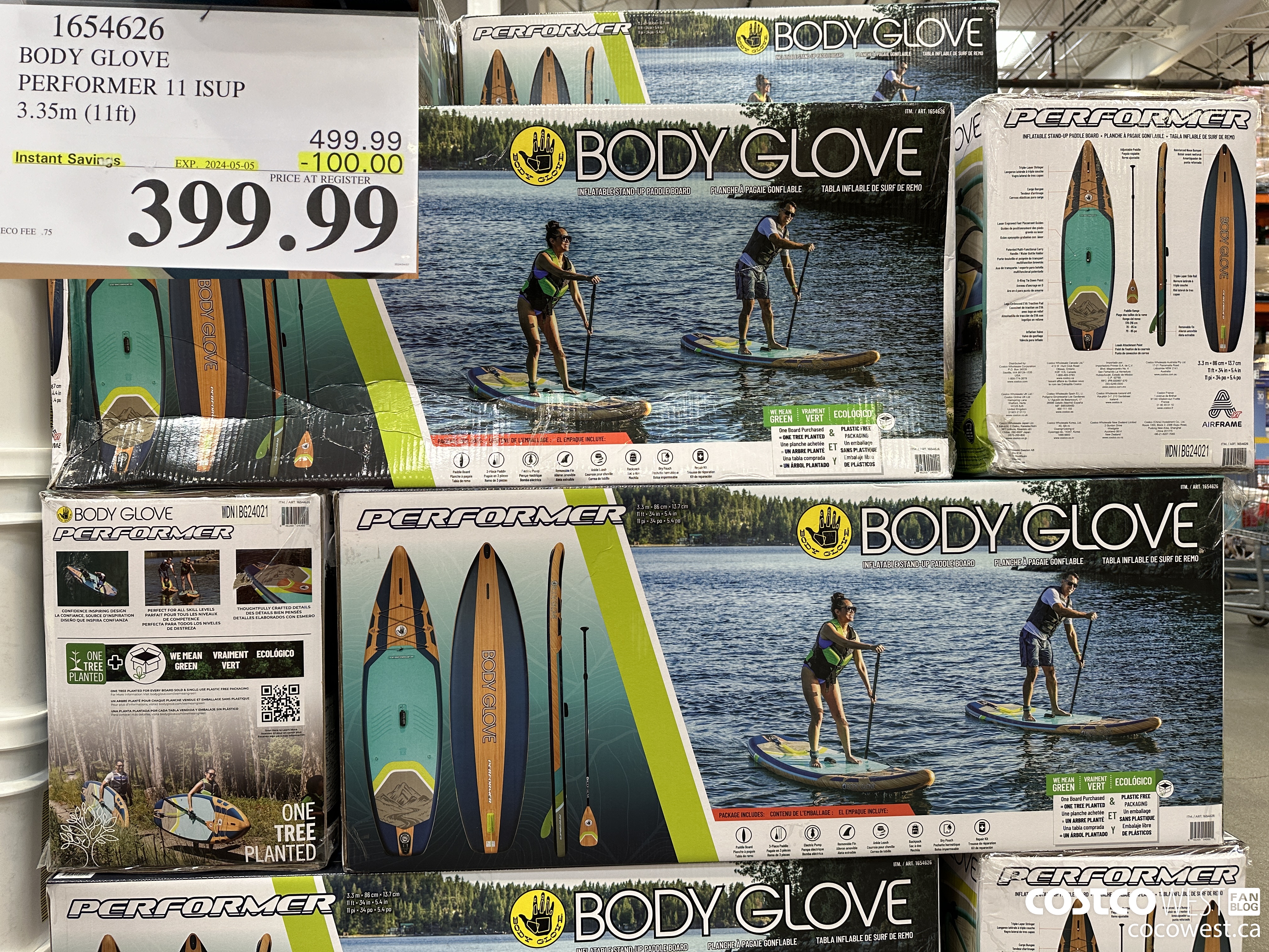 1654626 BODY GLOVE PERFORMER 11 ISUP 3.35M (11FT) ($100.00 INSTANT SAVINGS EXPIRES ON 2024-05-05) $399.99