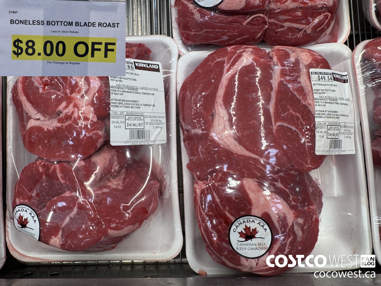 21907 BONELESS BOTTOM BLADE ROAST ($8.00 INSTANT SAVINGS)