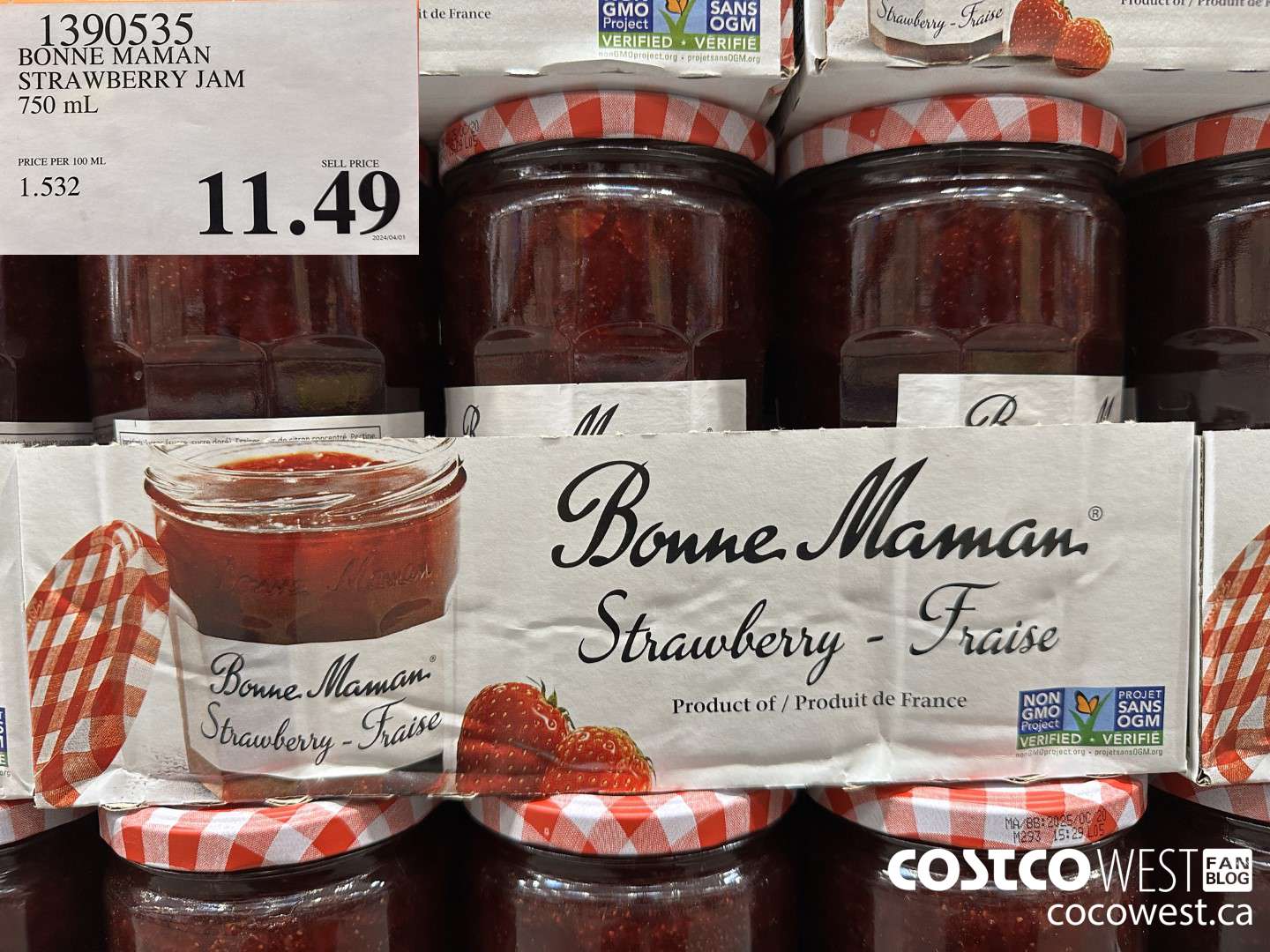 1390535 BONNE MAMAN STRAWBERRY JAM 750ML $11.49
