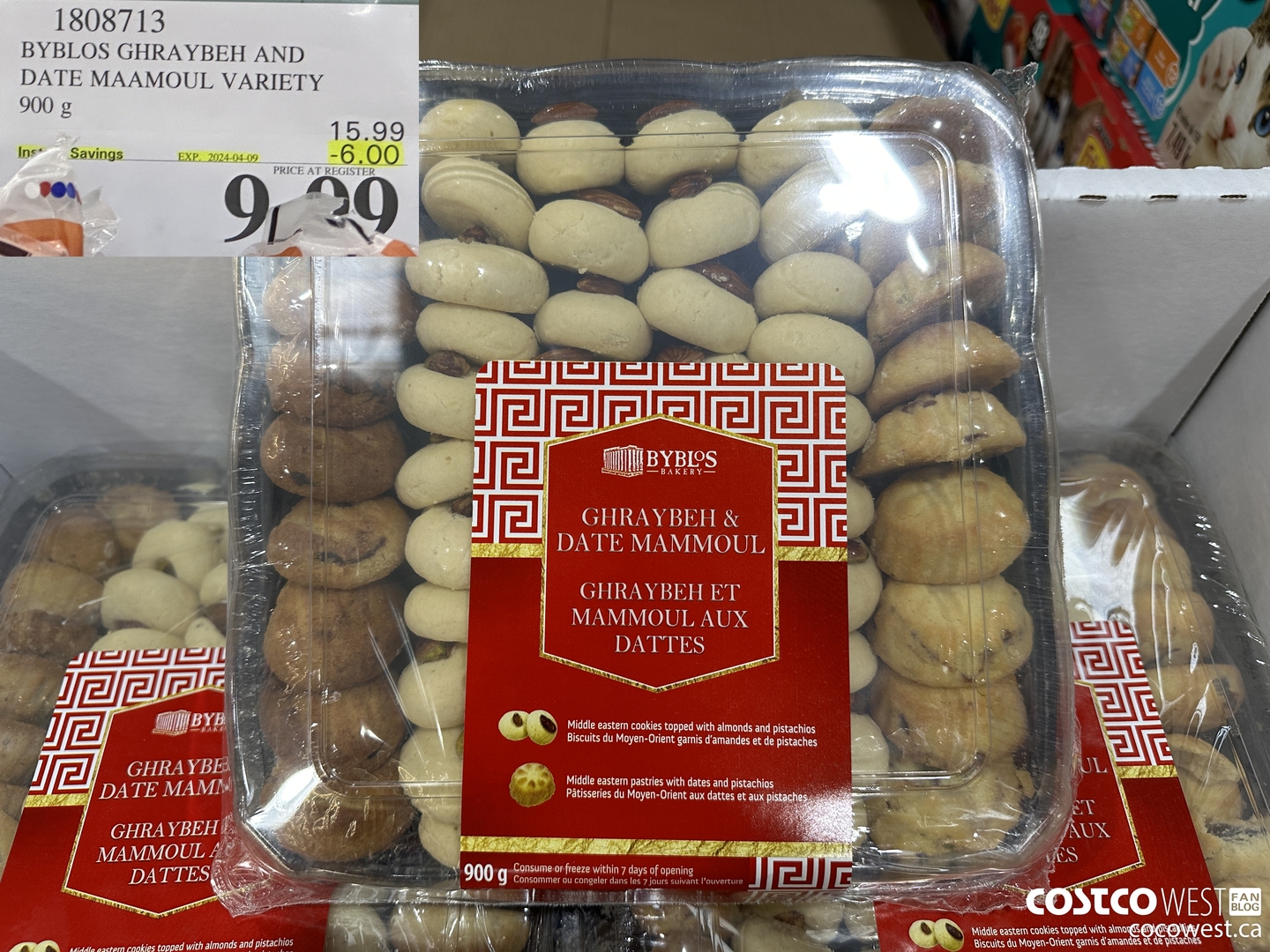 1808713 BYBLOS GHRAYBEH AND DATE MAAMOUL VARIETY 900 g ($6.00 INSTANT SAVINGS EXPIRES ON 2024-04-09) $9.99