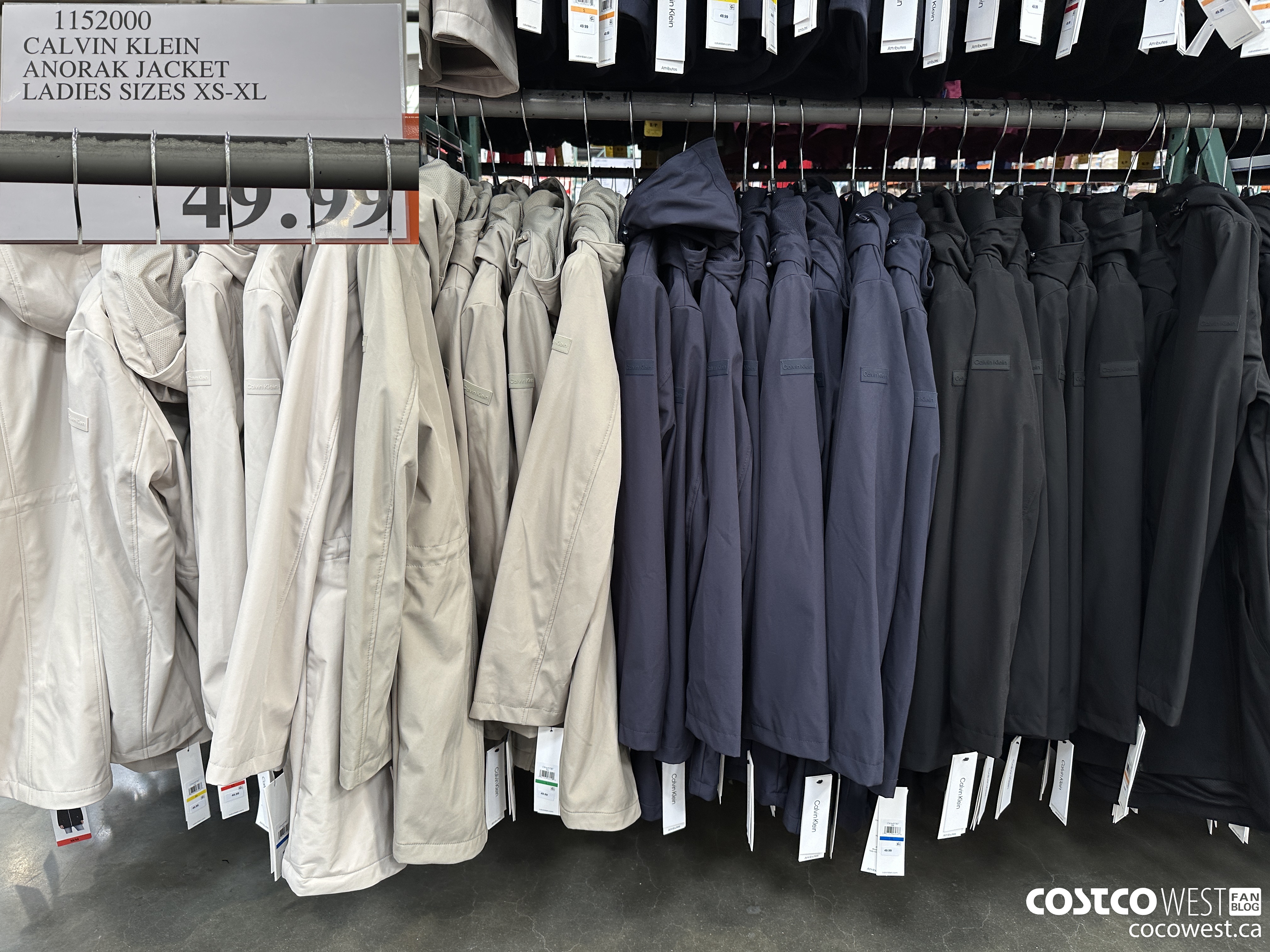 1152000 CALVIN KLEIN ANORAK JACKET LADIES SIZES XS-XL $49.99