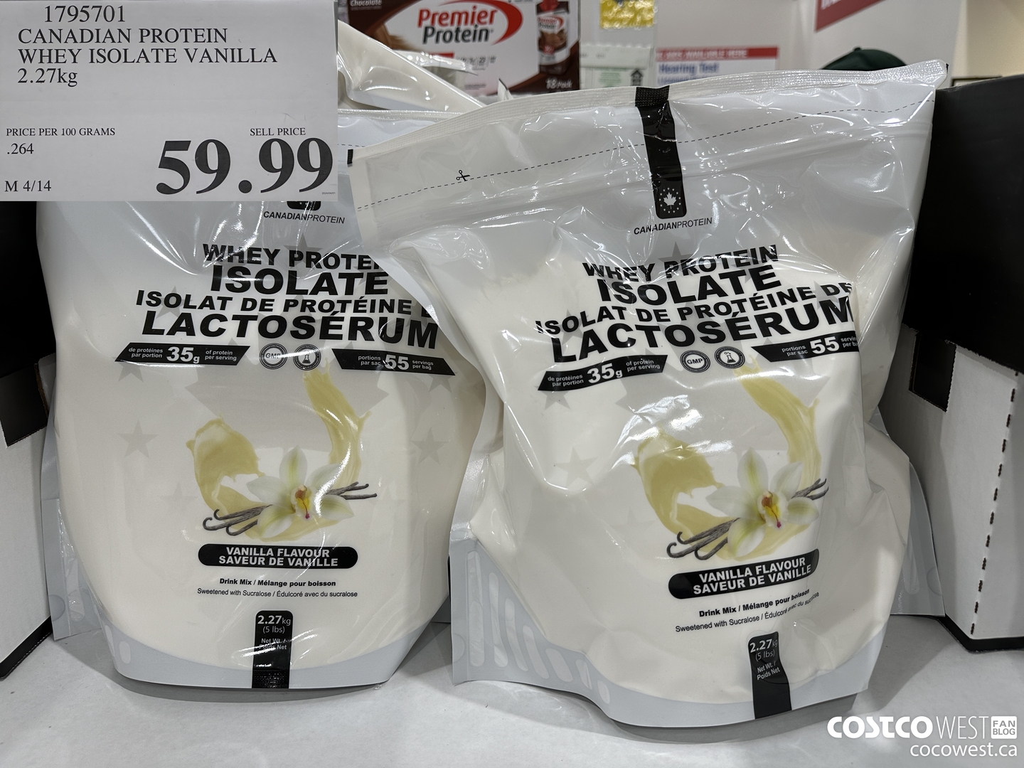 1795701 CANADIAN PROTEIN WHEY ISOLATE VANILLA 2.27kg $59.99