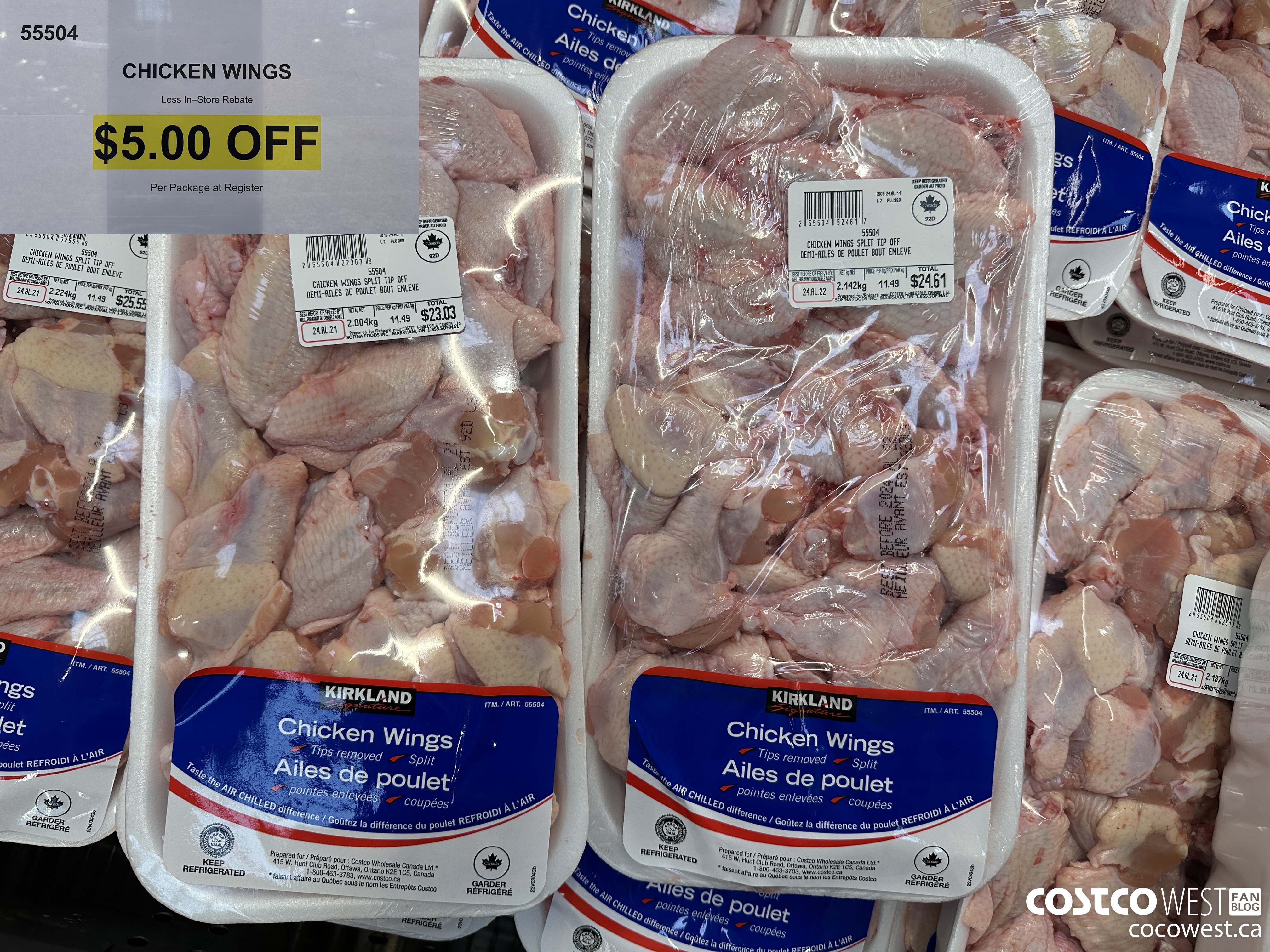55504 CHICKEN WINGS ($5.00 INSTANT SAVINGS)