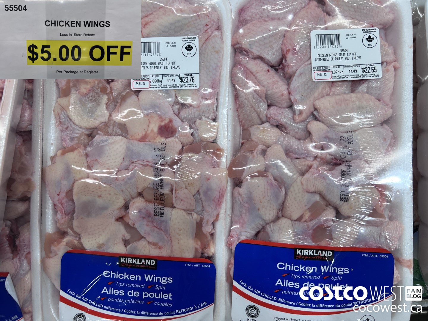55504 CHICKEN WINGS ($5.00 INSTANT SAVINGS)
