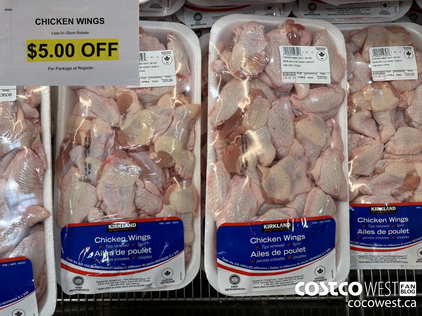 55504 CHICKEN WINGS ($5.00 INSTANT SAVINGS)