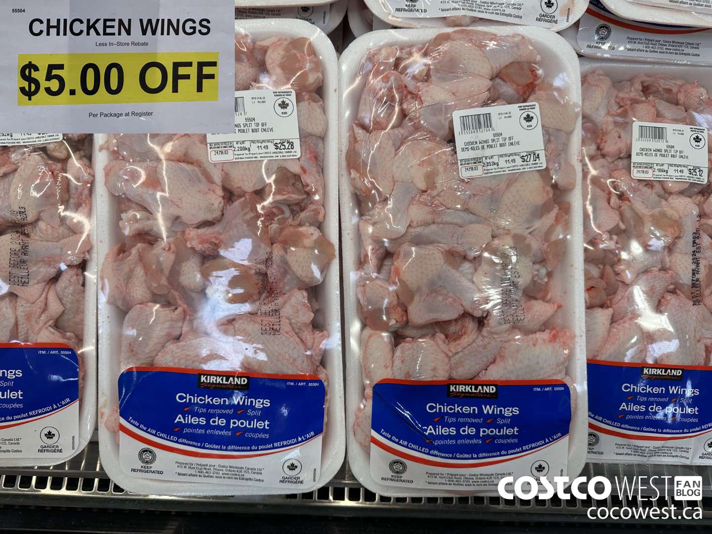 55504 CHICKEN WINGS ($5.00 INSTANT SAVINGS)
