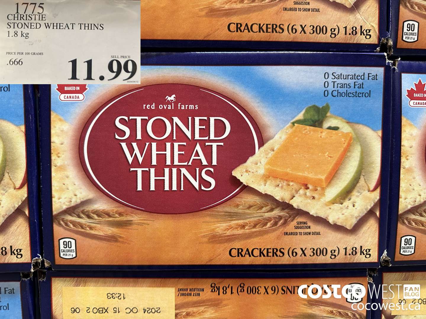 1775 CHRISTIE STONED WHEAT THINS 1.8 kg $11.99