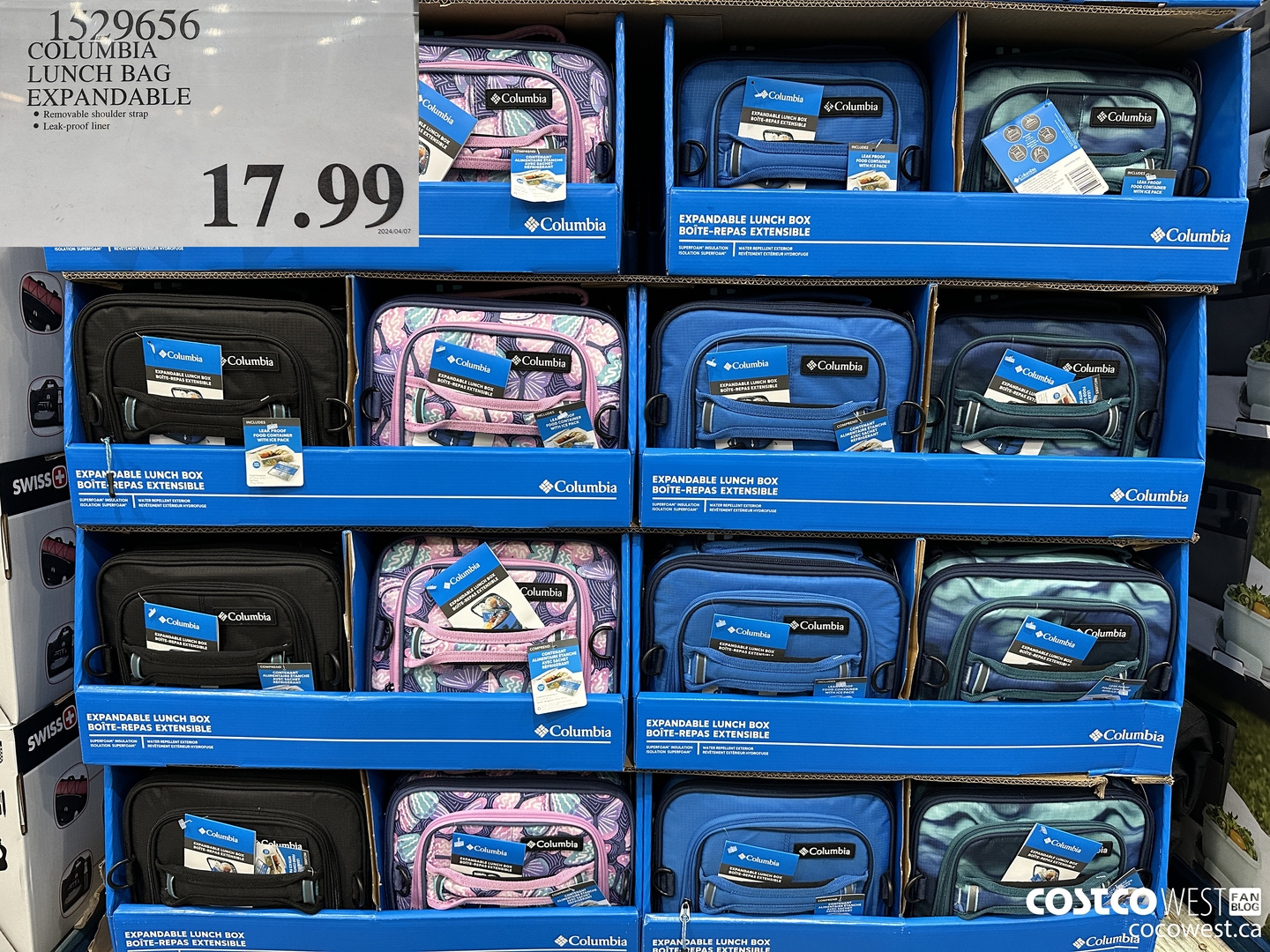 1529656 COLUMBIA LUNCH BAG EXPANDABLE $17.99