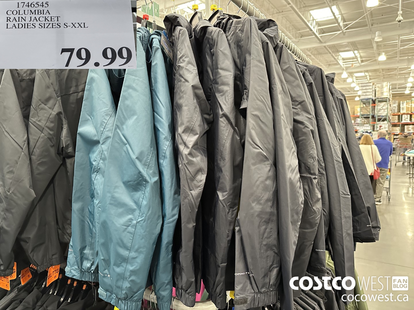 1746545 COLUMBIA RAIN JACKET LADIES SIZES S-XXL $79.99