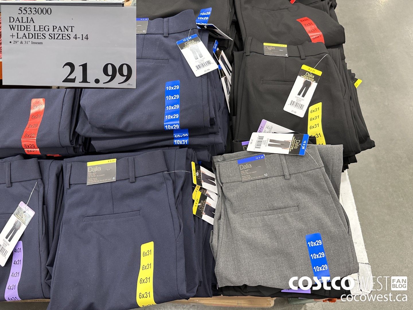 5533000 DALIA WIDE LEG PANT LADIES SIZES 4-14 $21.99