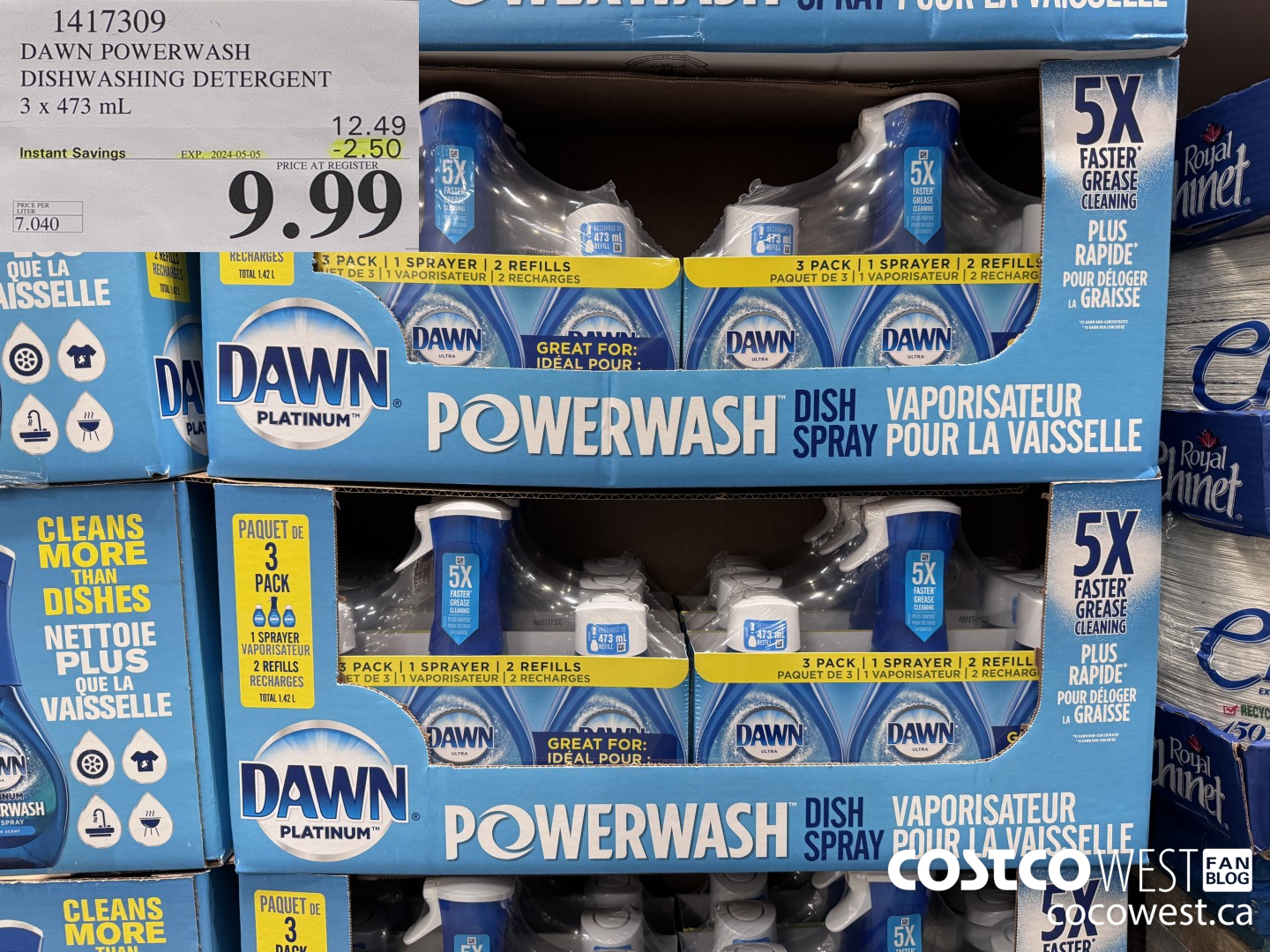 1417309 DAWN POWERWASH DISHWASHING DETERGENT 3 x 473 mL ($2.50 INSTANT SAVINGS EXPIRES ON 2024-05-05) $9.99