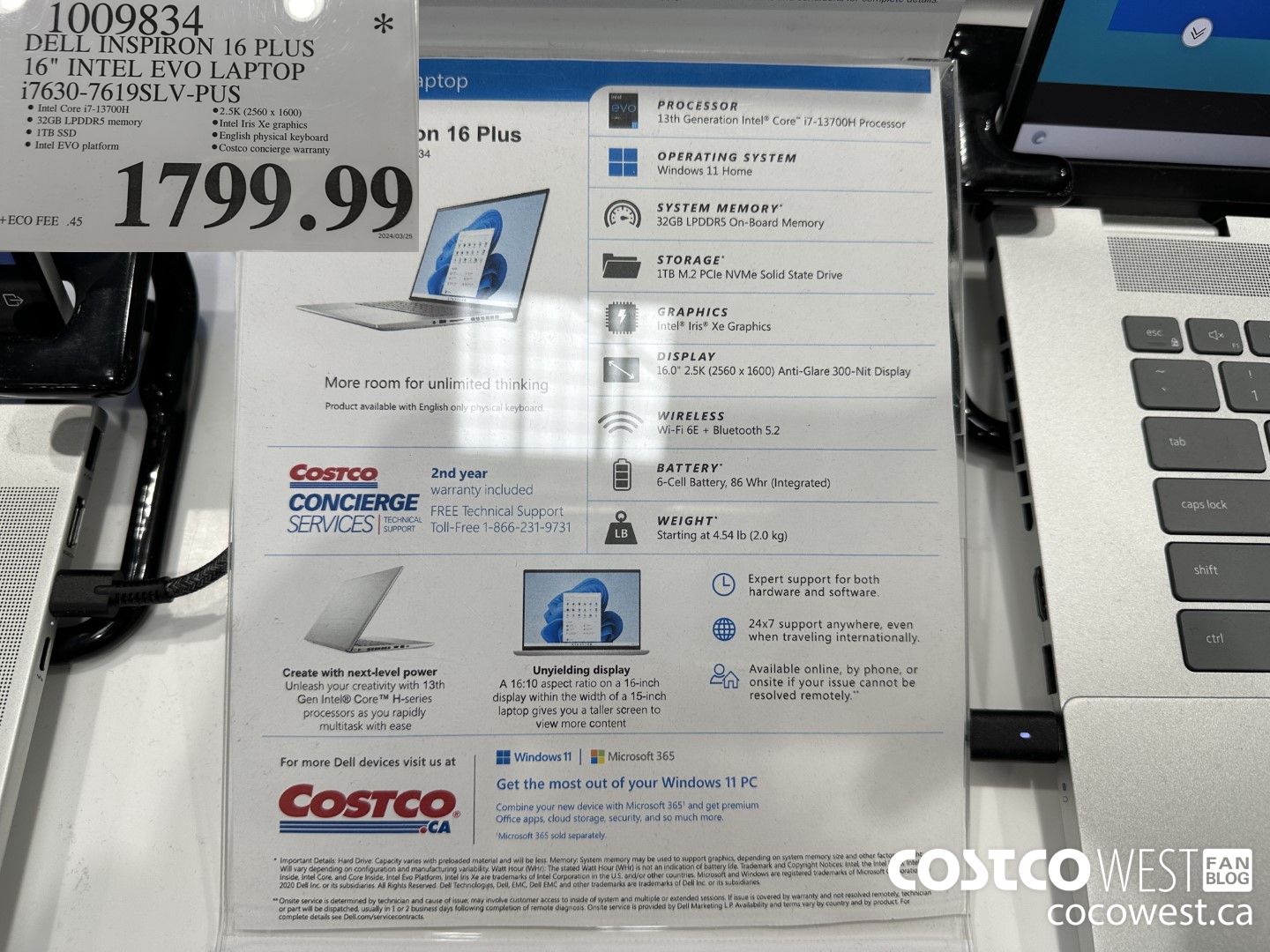 1009834 DELL INSPIRON 16 PLUS 16