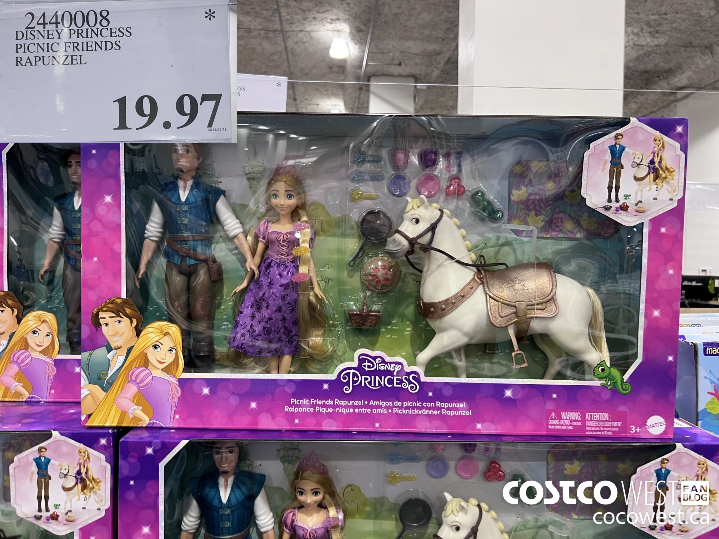 2440008 DISNEY PRINCESS PICNIC FRIENDS RAPUNZEL $19.97