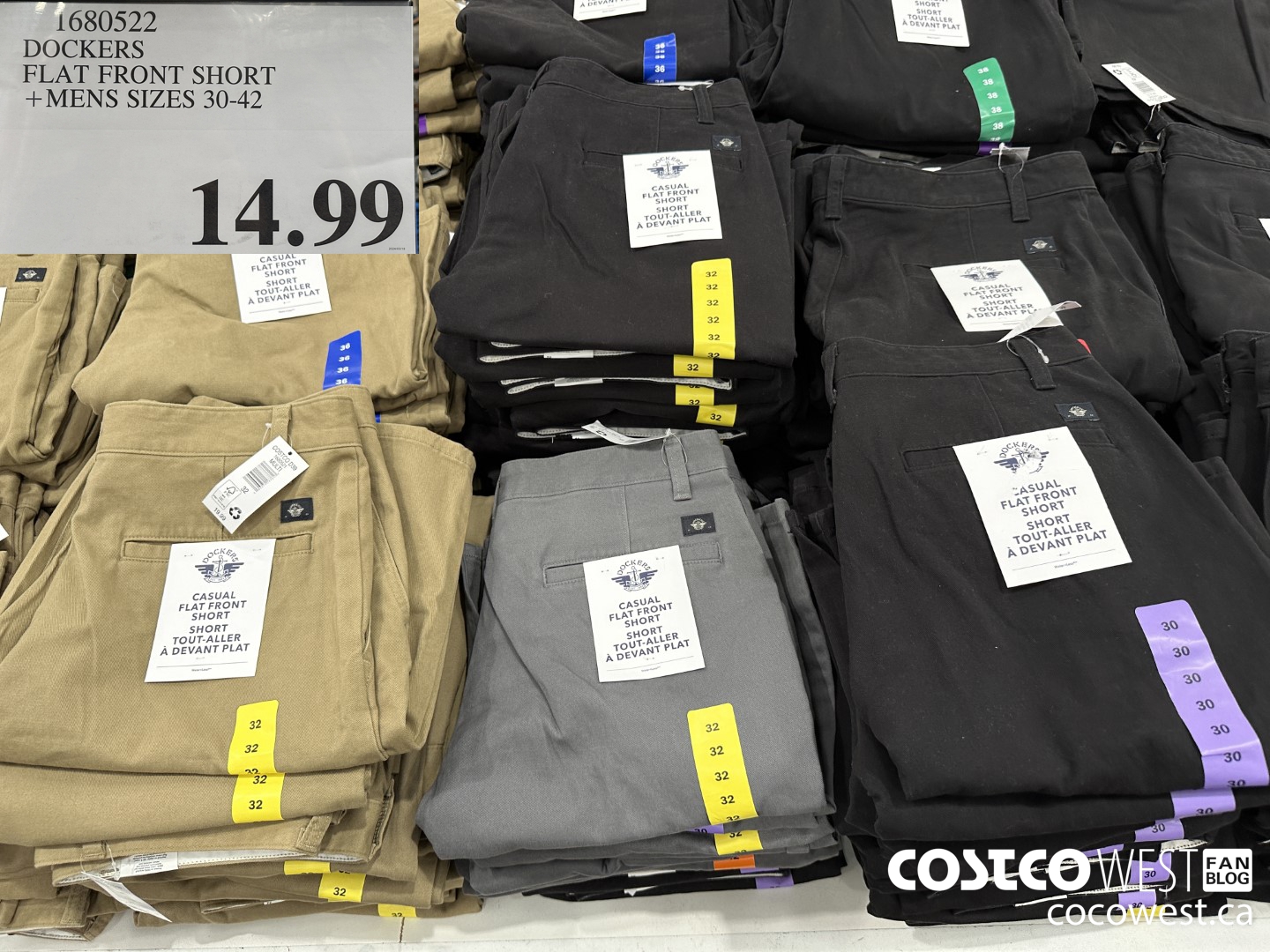 1680522 DOCKERS FLAT FRONT SHORT MENS SIZES 30-42 $14.99