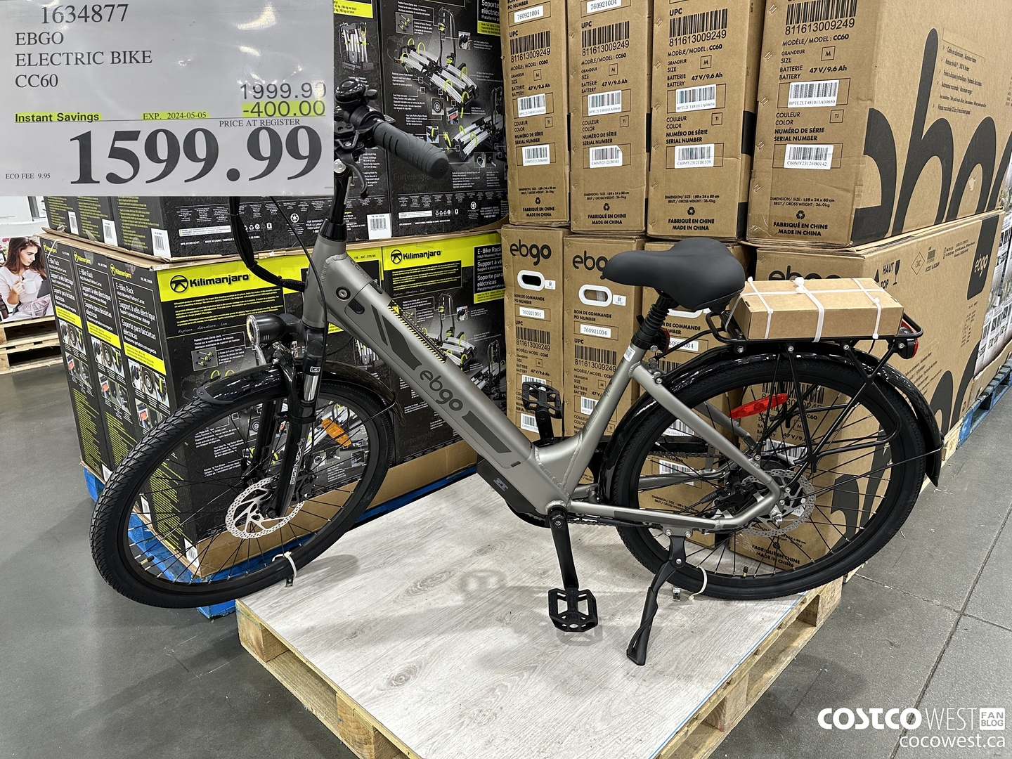 1634877 EBGO ELECTRIC BIKE CC 60 ($400.00 INSTANT SAVINGS EXPIRES ON 2024-05-05) $1599.99