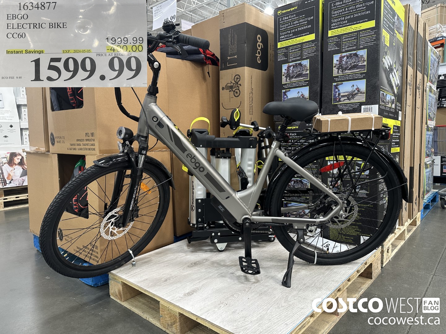 1634877 EBGO ELECTRIC BIKE CC 60 ($400.00 INSTANT SAVINGS EXPIRES ON 2024-05-05) $1599.99