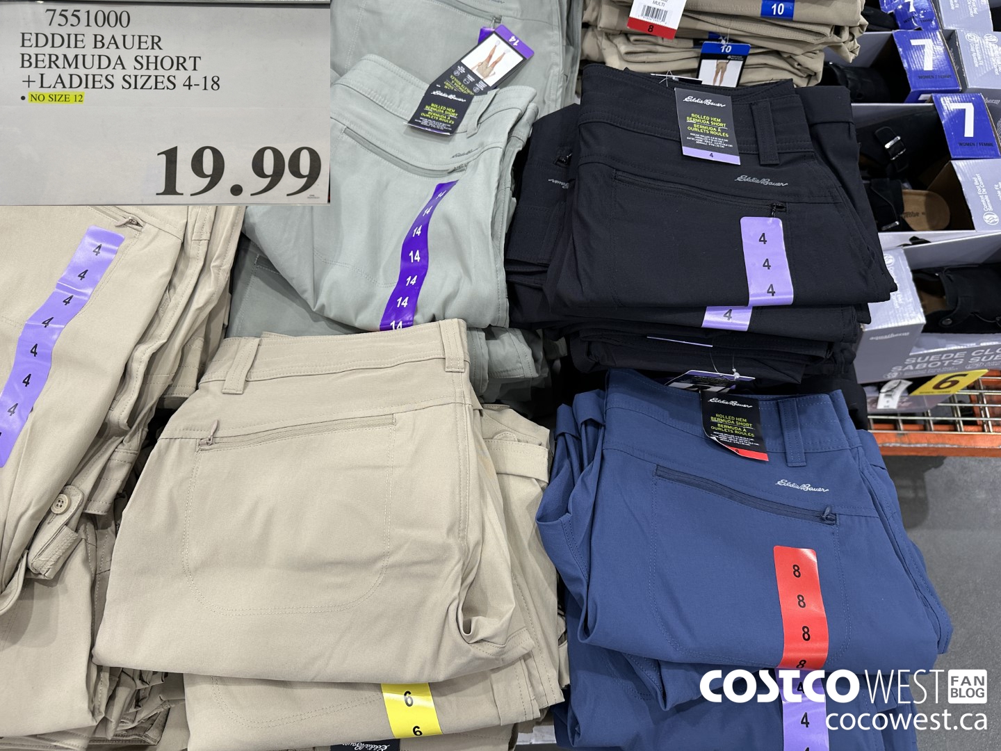 7551000 EDDIE BAUER BERMUDA SHORT LADIES SIZES 4-18 $19.99