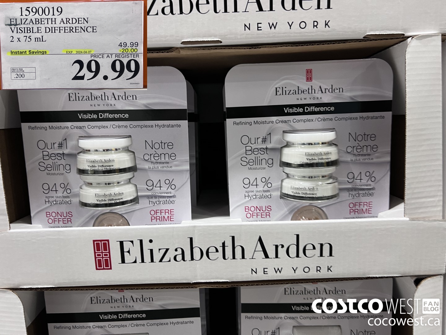 1590019 ELIZABETH ARDEN VISIBLE DIFFERENCE 2 X 75 ML ($20.00 INSTANT SAVINGS EXPIRES ON 2024-04-07) $29.99
