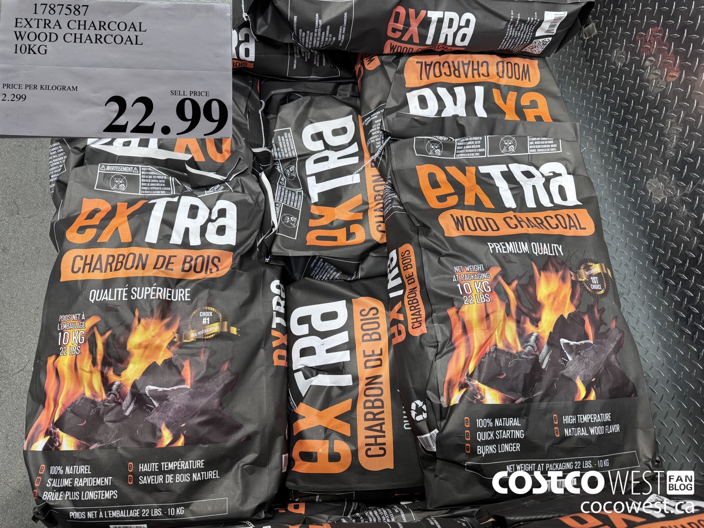 1787587 EXTRA CHARCOAL WOOD CHARCOAL 10KG $22.99