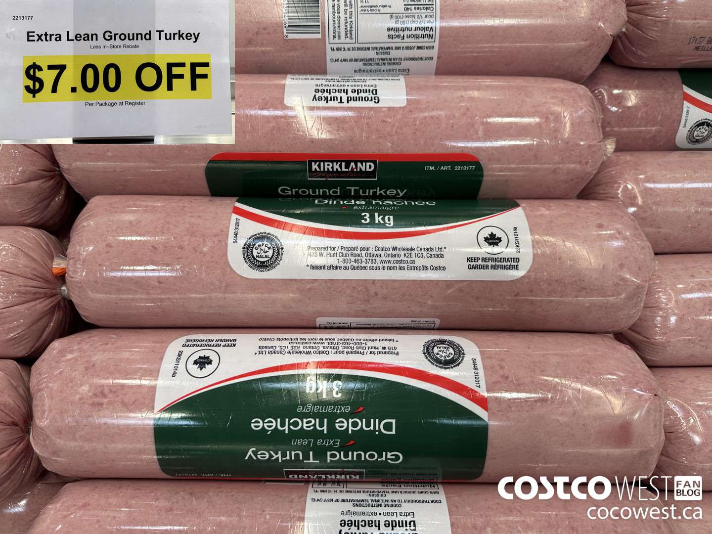 2213177 EXTRA LEAN GROUND TURKEY ($7.00 INSTANT SAVINGS)