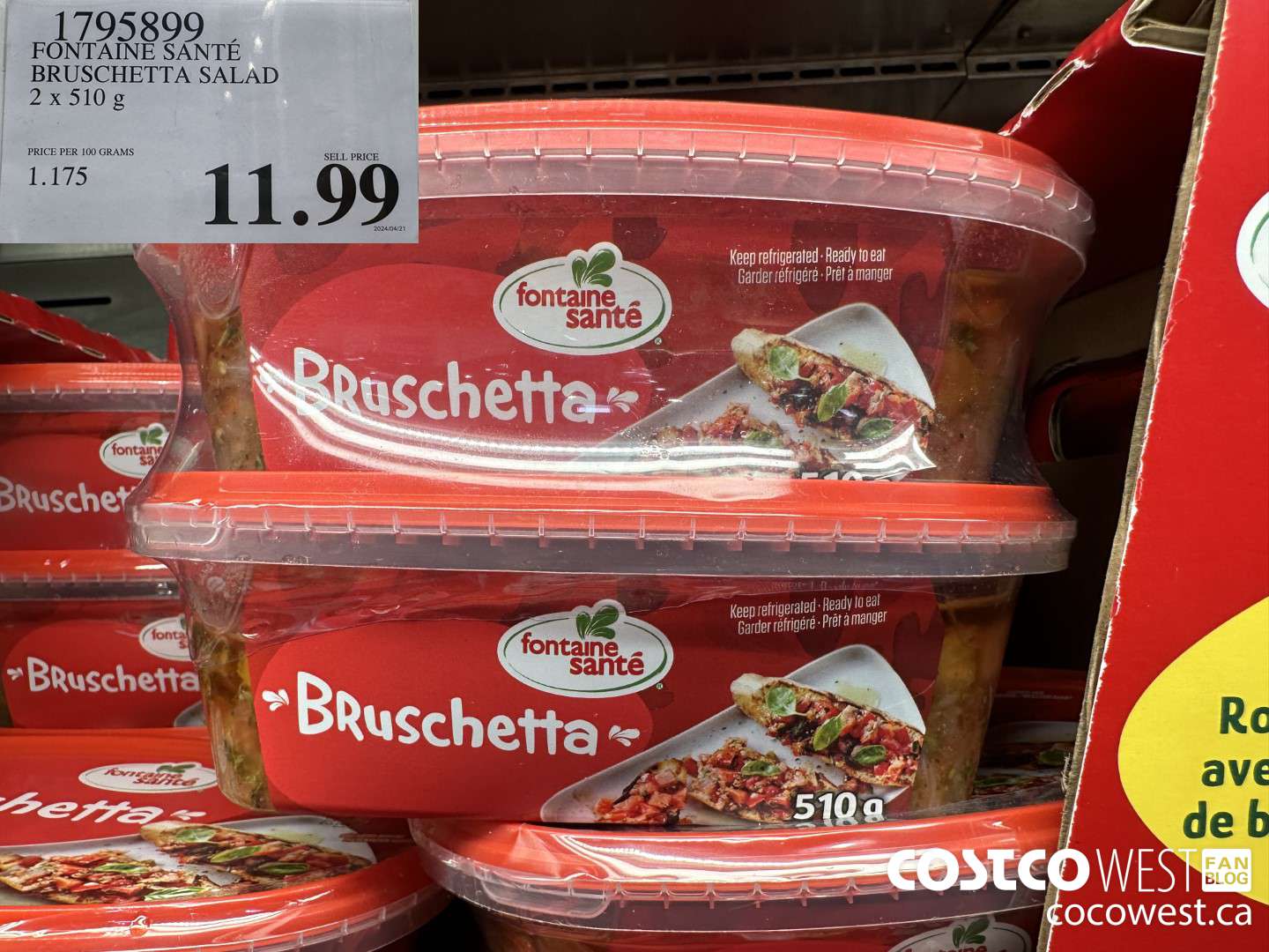 1795899 FONTAINE SANTE BRUSCHETTA SALAD 2 x 510 g $11.99