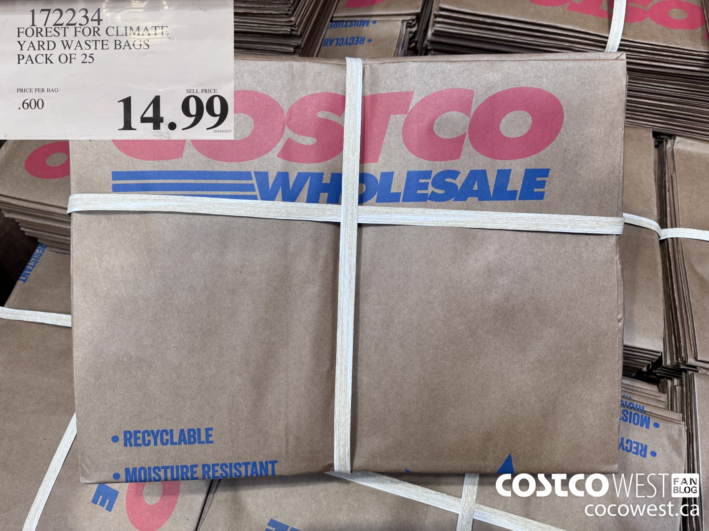 172234 FOREST FOR CLIMATE, YARD WASTE BAGS PACK OF 25 $14.99