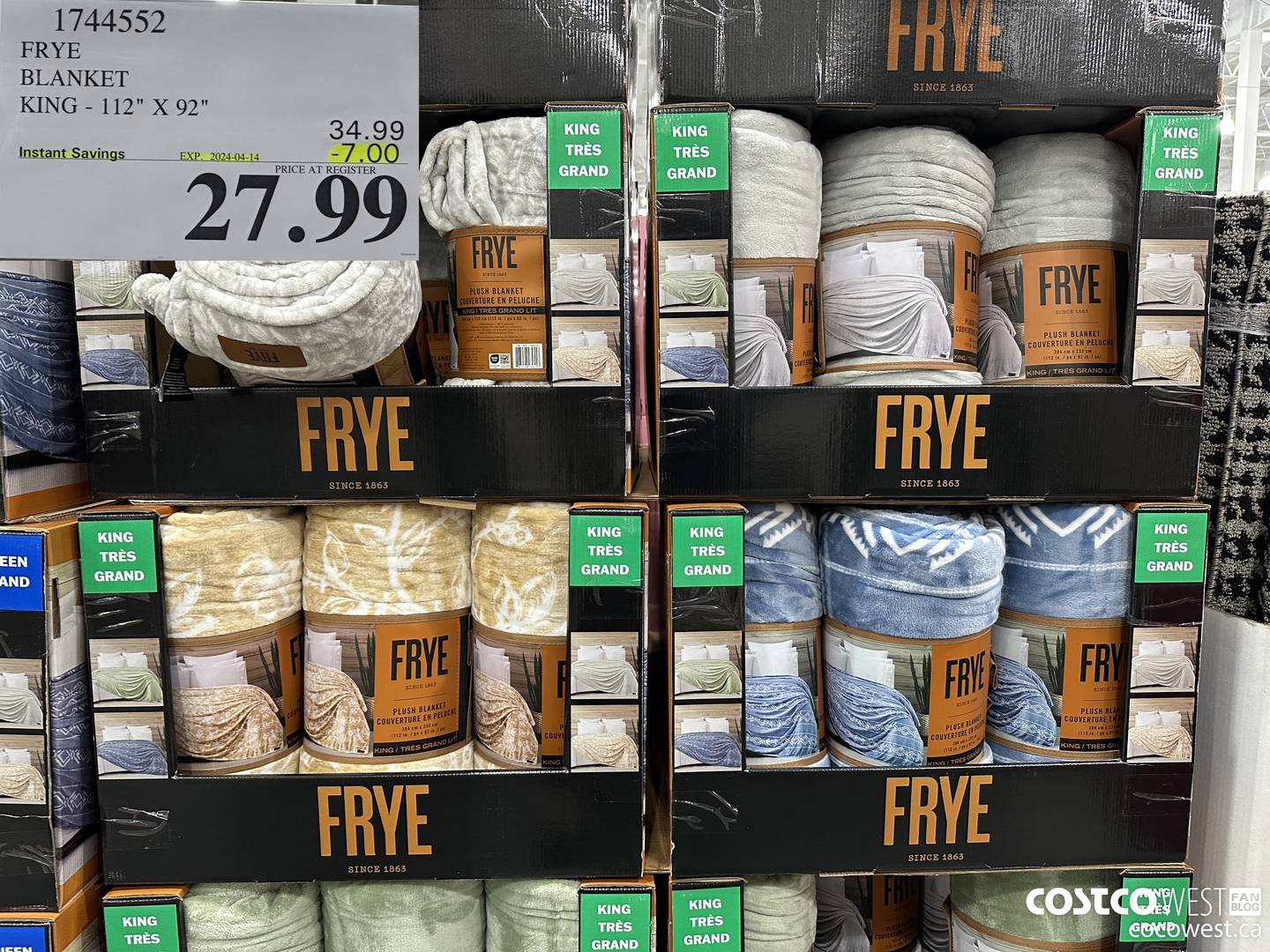 1744552 FRYE BLANKET KING 112