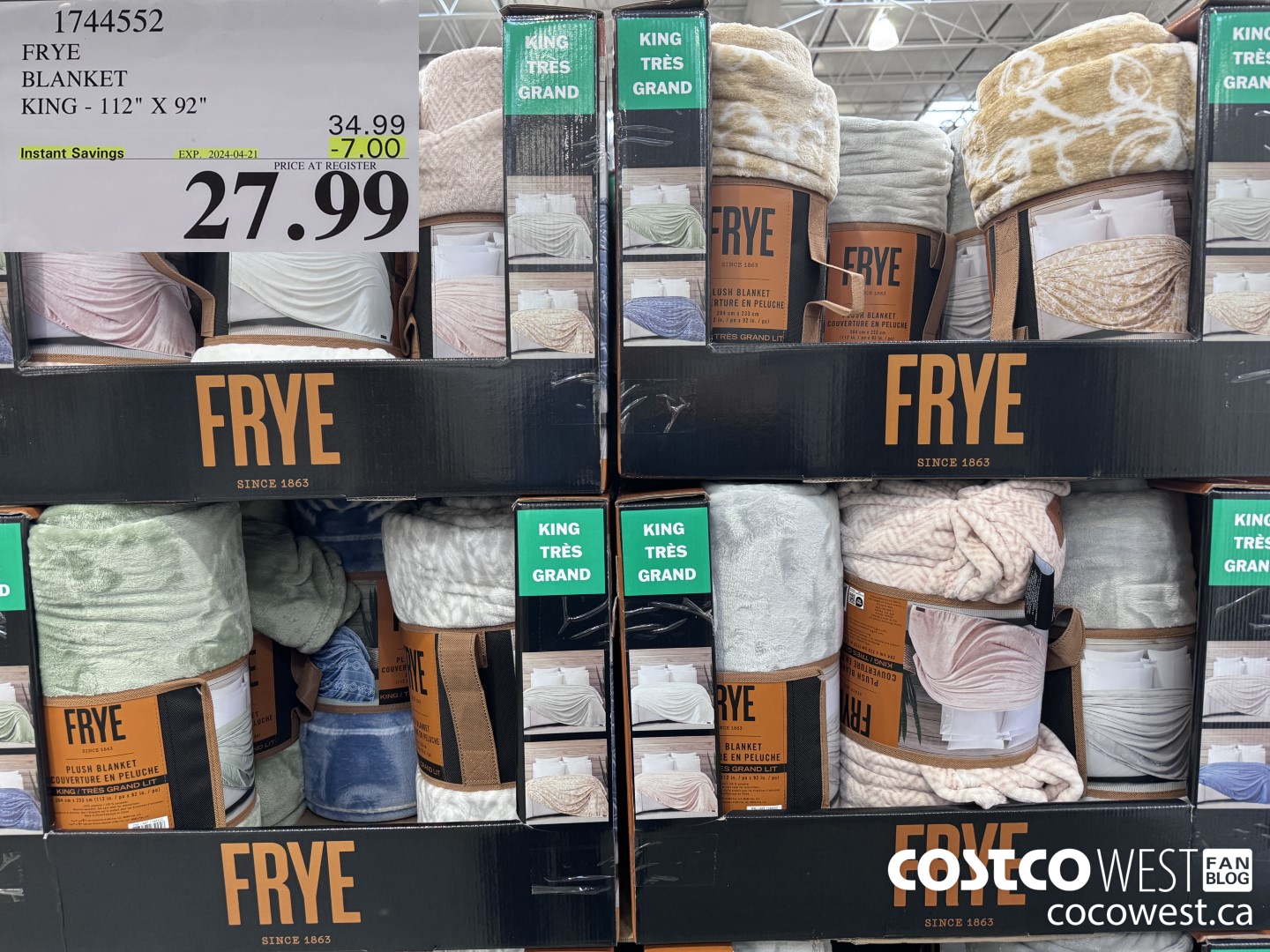 1744552 FRYE BLANKET KING 112