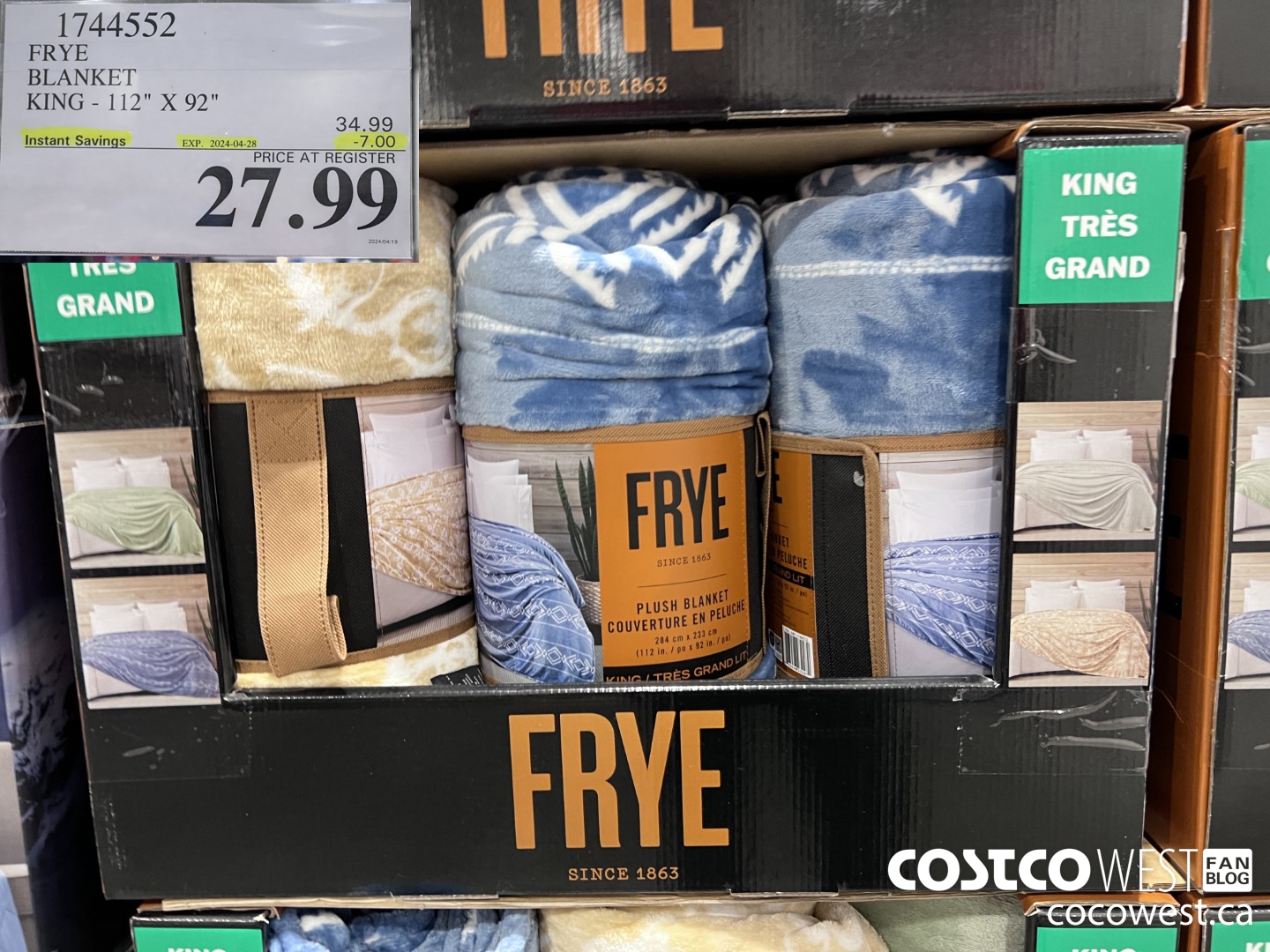 1744552 FRYE BLANKET KING 112