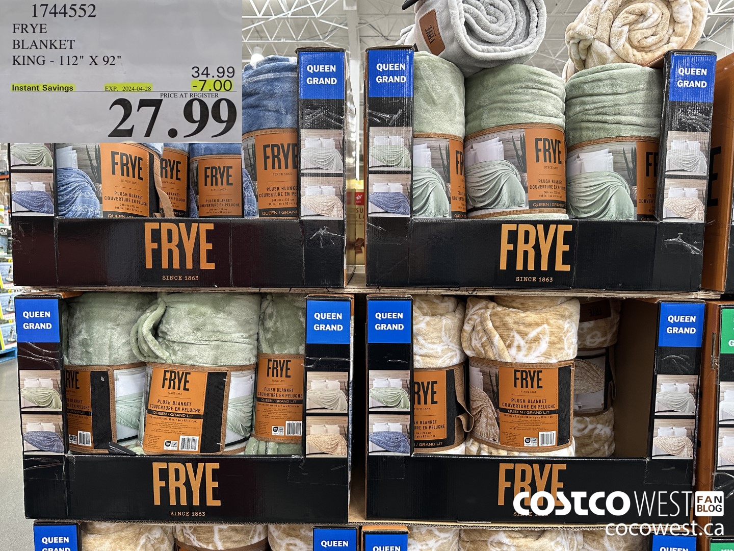 1744552 FRYE BLANKET KING 112