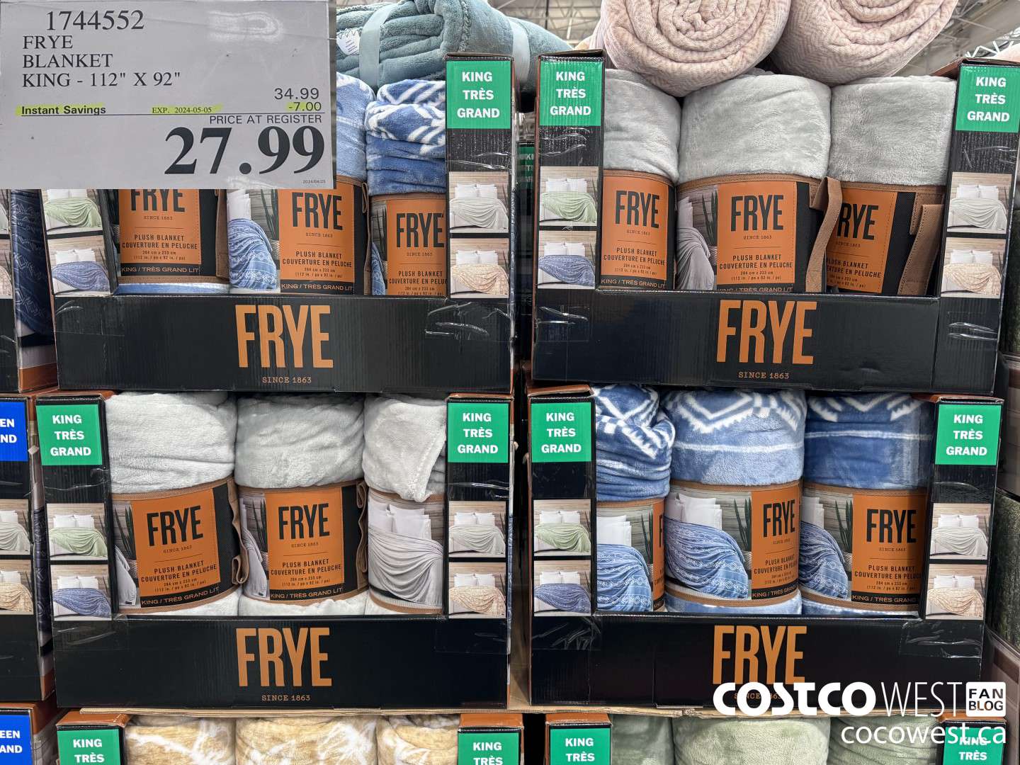 1744552 FRYE BLANKET KING 112