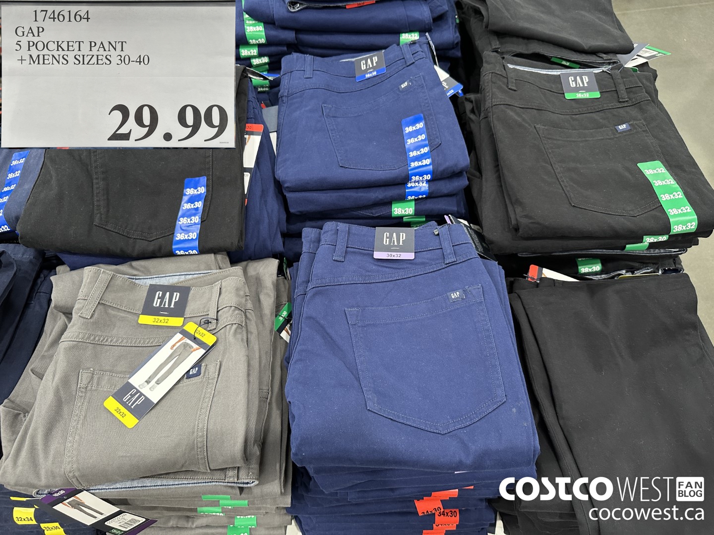 1746164 GAP 5 POCKET PANT MENS SIZES 30-40 $29.99