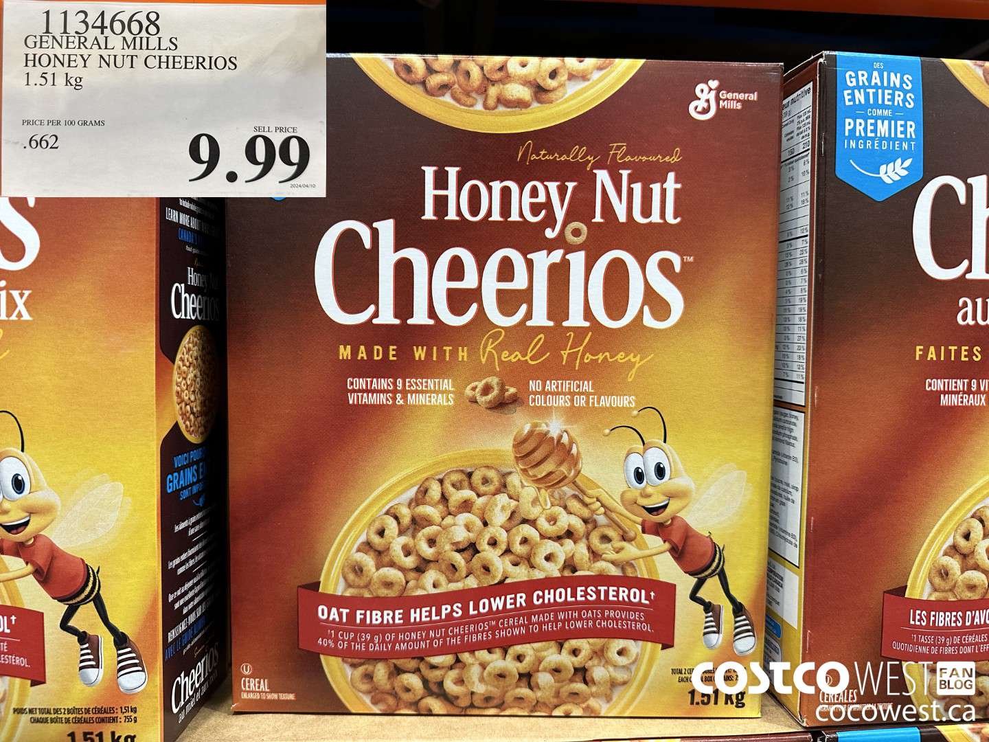 1134668 GENERAL MILLS HONEY NUT CHEERIOS 1.51 kg $9.99
