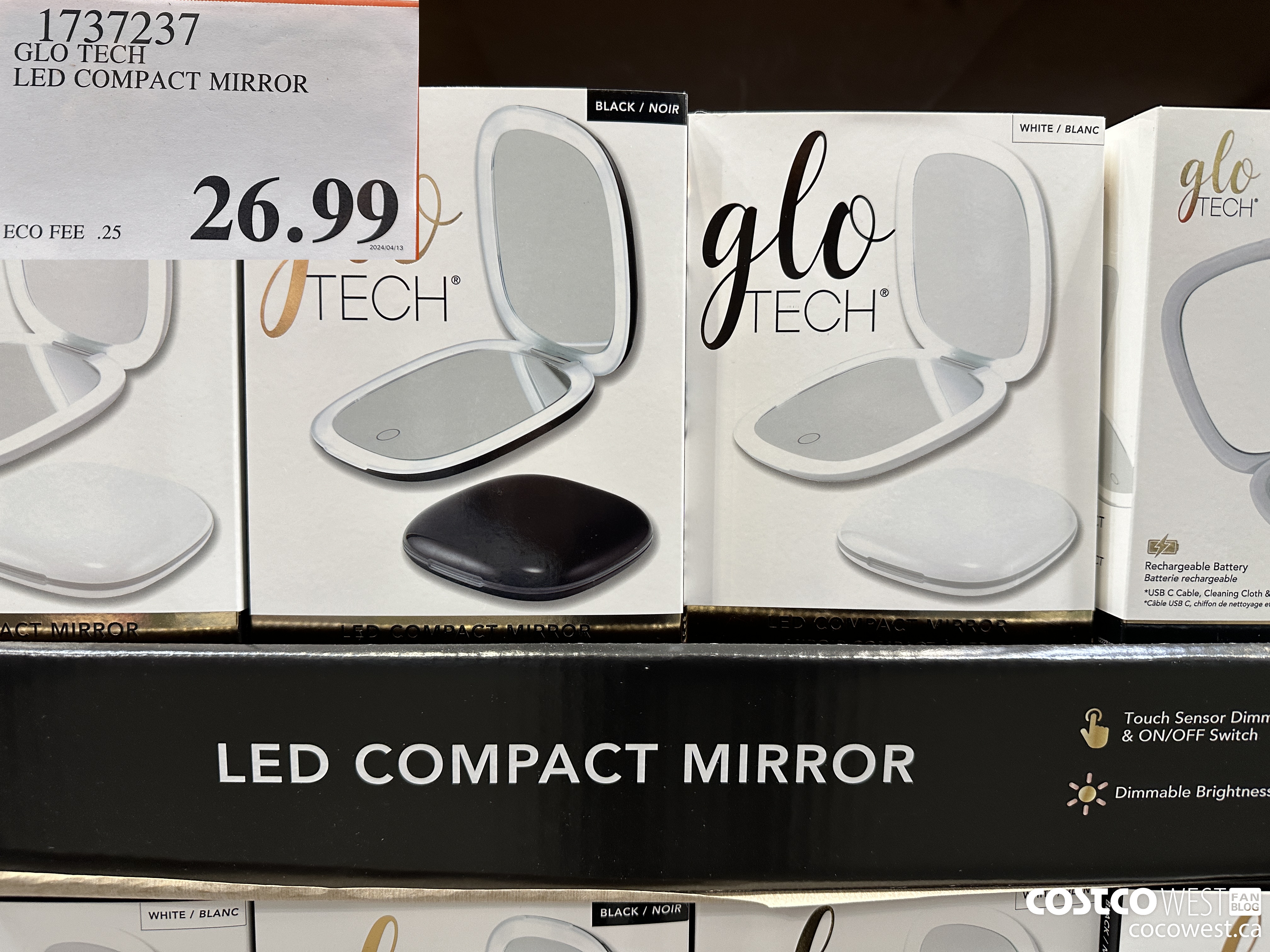 1737237 GLO TECH LED COMPACT MIRROR $26.99