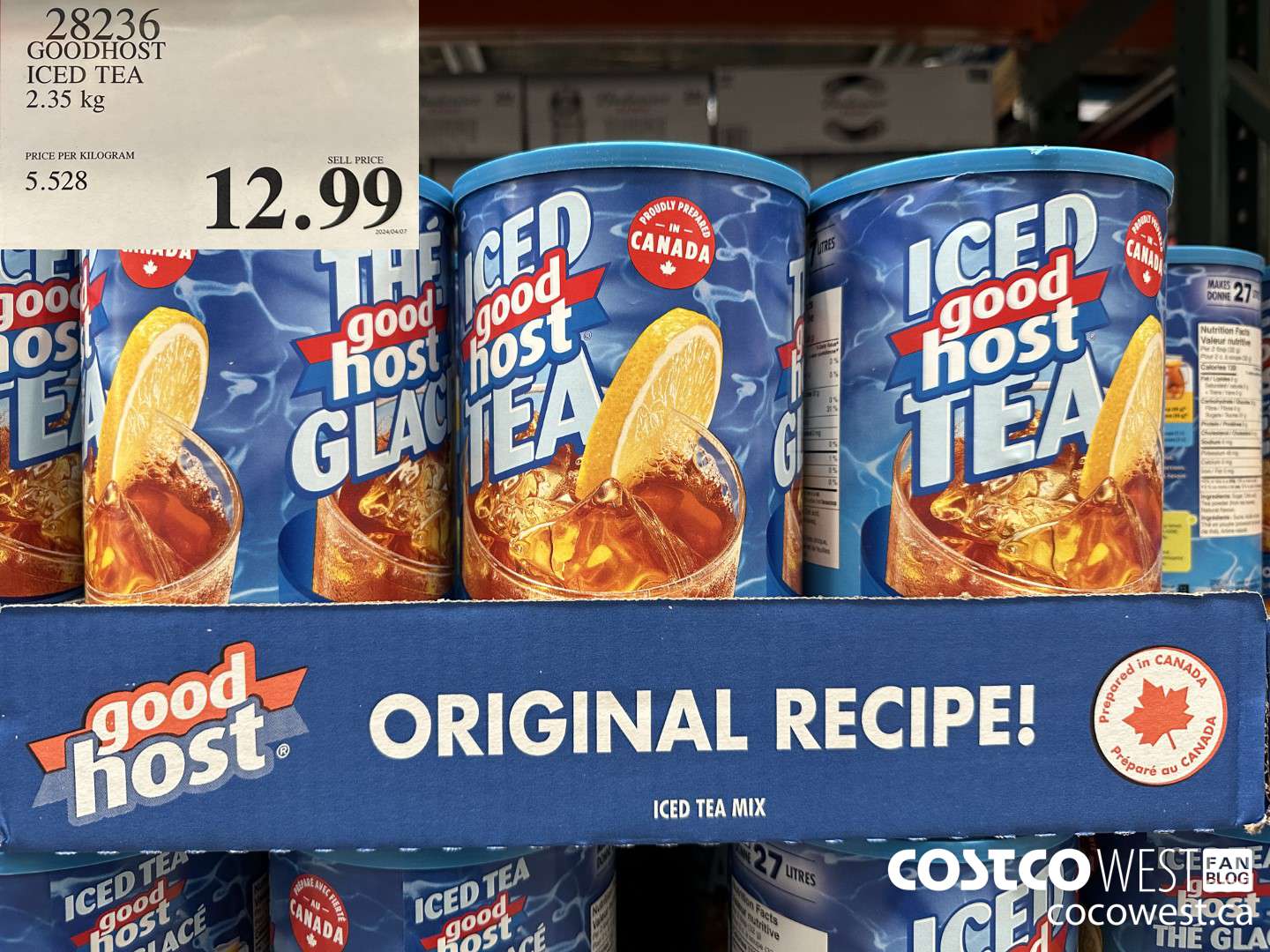 28236 GOODHOST ICED TEA 2.35 kg $12.99