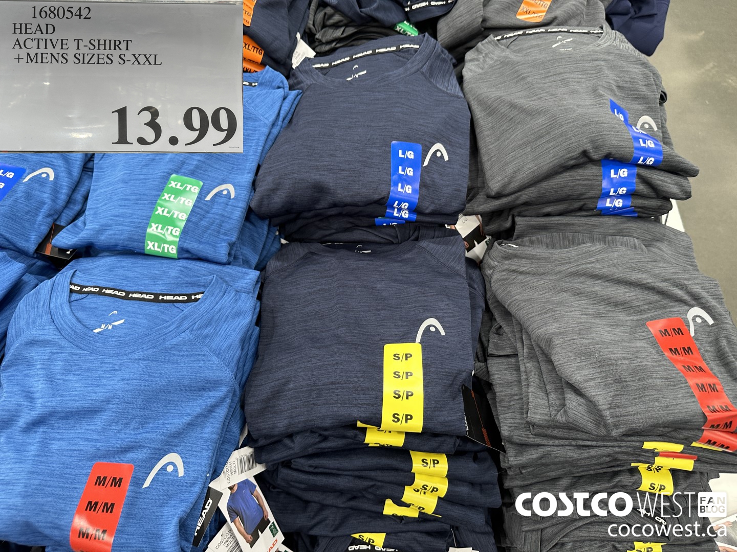 1680542 HEAD ACTIVE T-SHIRT MENS SIZES S-XXL $13.99