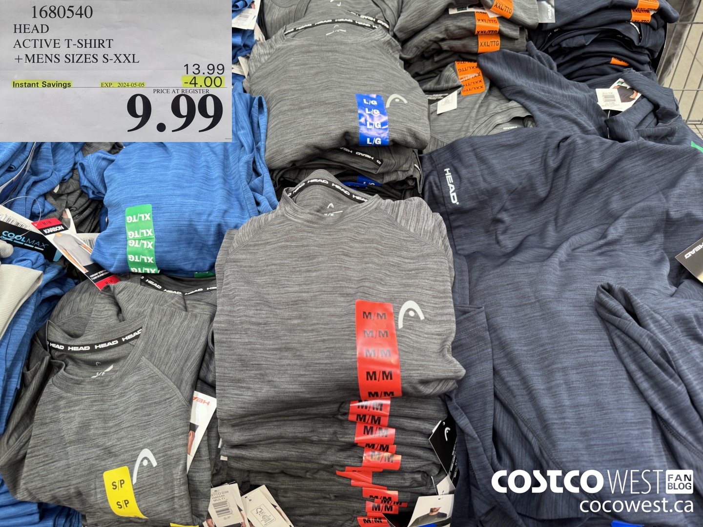 1680540 HEAD ACTIVE T-SHIRT MENS SIZES S-XXL ($4.00 INSTANT SAVINGS EXPIRES ON 2024-05-05) $9.99