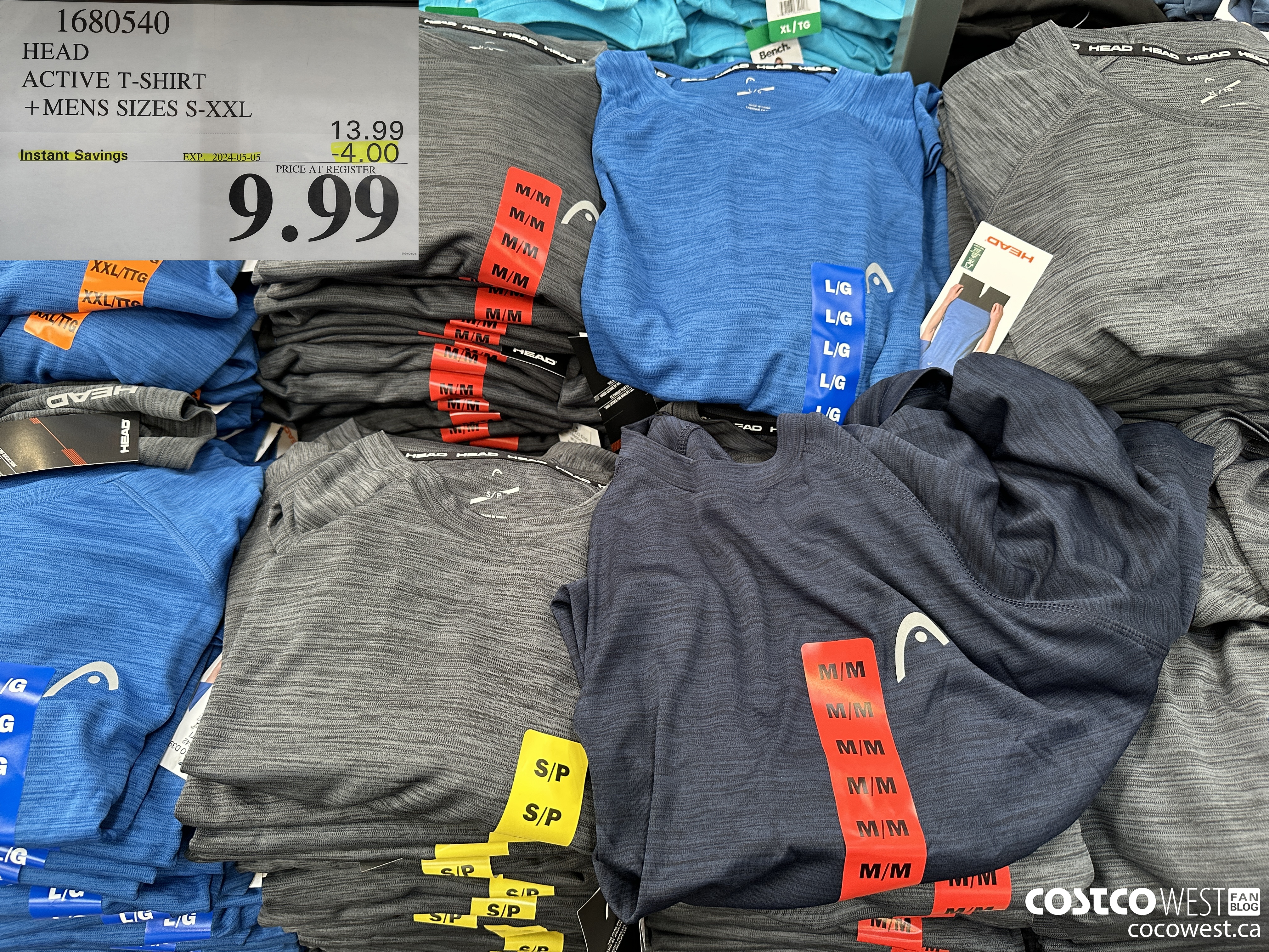 1680540 HEAD ACTIVE T-SHIRT MENS SIZES S-XXL ($4.00 INSTANT SAVINGS EXPIRES ON 2024-05-05) $9.99