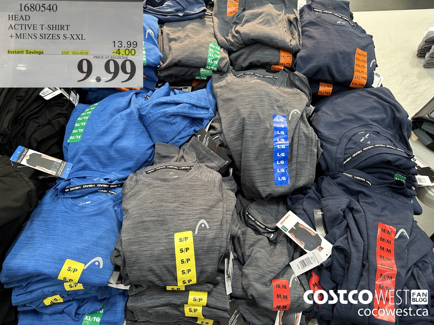 1680540 HEAD ACTIVE T-SHIRT MENS SIZES S-XXL ($4.00 INSTANT SAVINGS EXPIRES ON 2024-05-05) $9.99