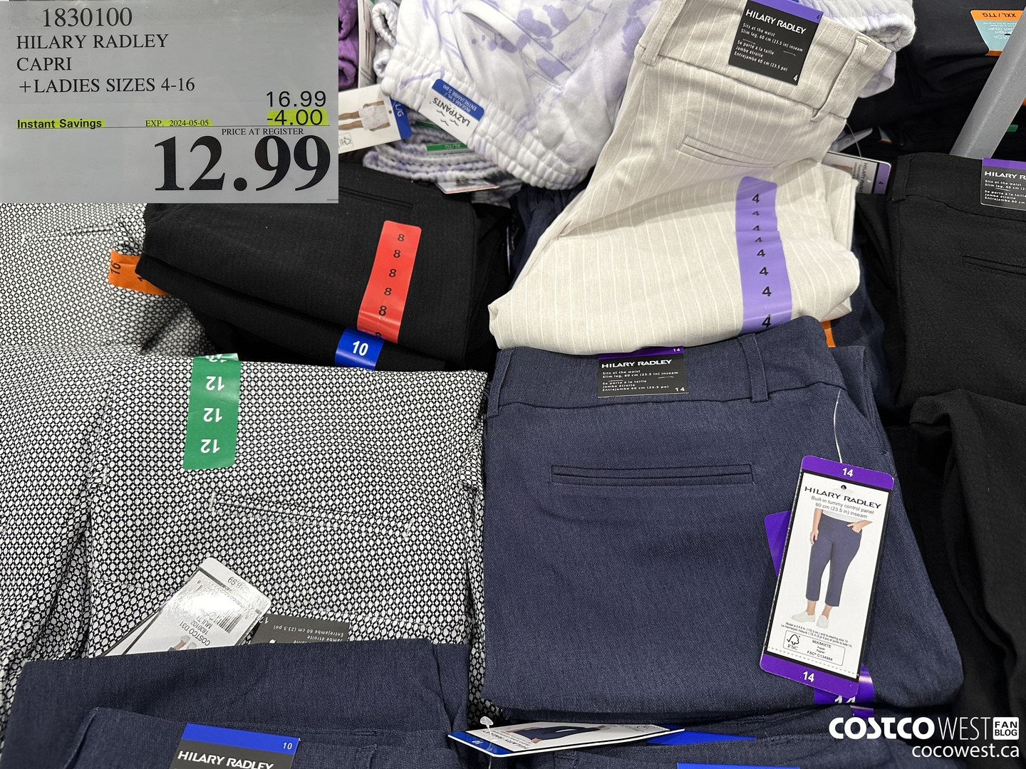 1830100 HILARY RADLEY CAPRI LADIES ONLY 14/16 ($4.00 INSTANT SAVINGS EXPIRES ON 2024-05-05) $12.99