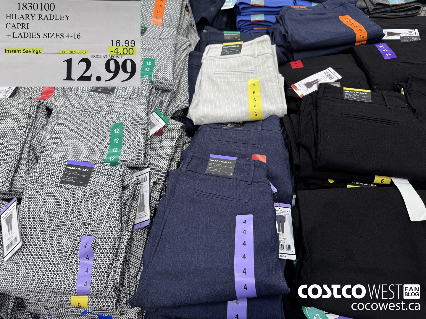 1830100 HILARY RADLEY CAPRI LADIES ONLY 14/16 ($4.00 INSTANT SAVINGS EXPIRES ON 2024-05-05) $12.99