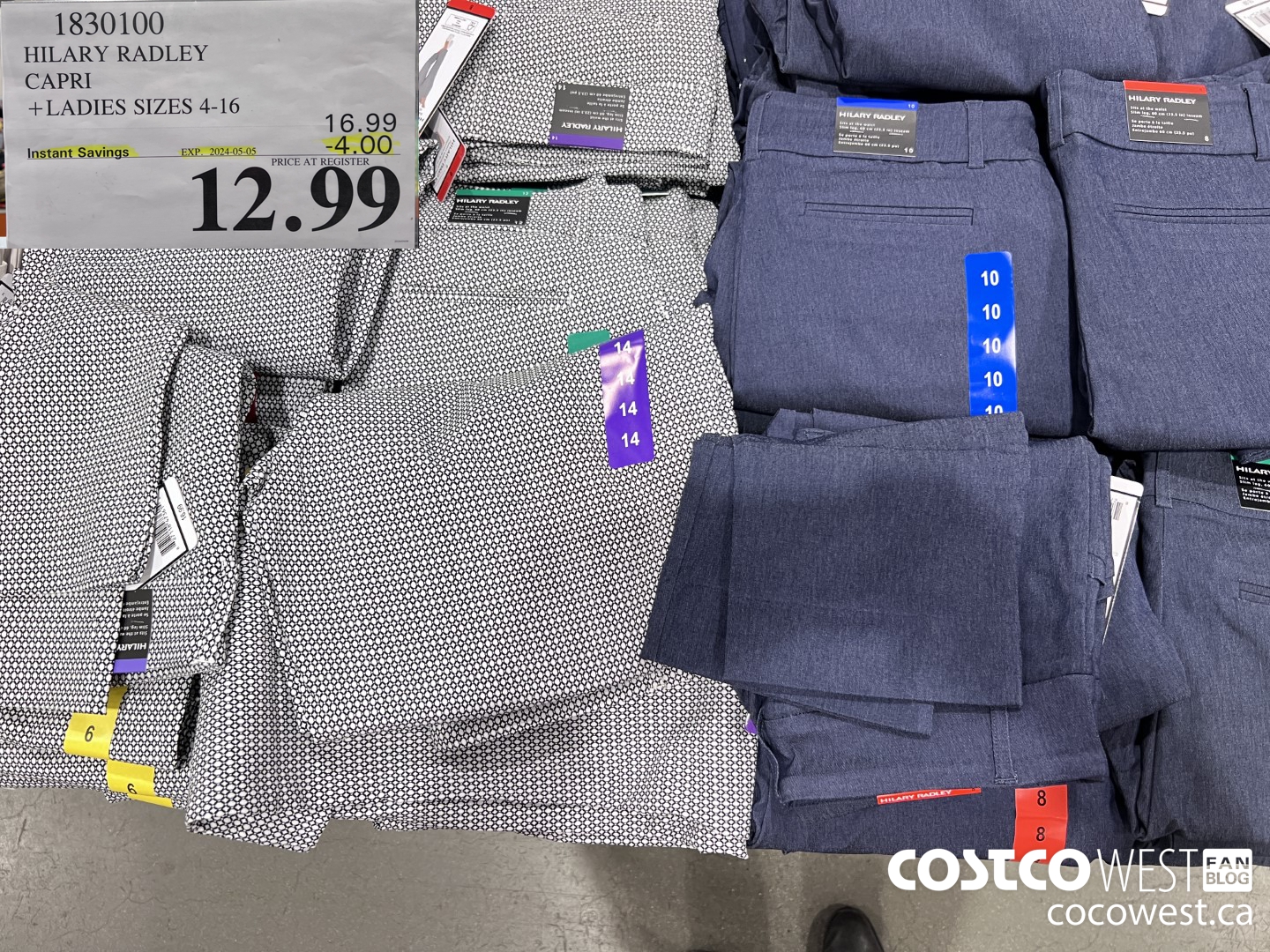 1830100 HILARY RADLEY CAPRI LADIES SIZES 4-16 ($4.00 INSTANT SAVINGS EXPIRES ON 2024-05-05) $12.99