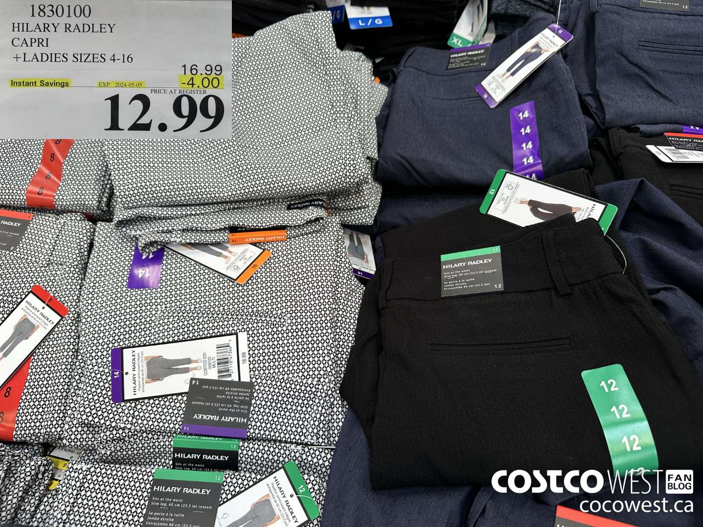 1830100 HILARY RADLEY CAPRI LADIES SIZES 4-16 ($4.00 INSTANT SAVINGS EXPIRES ON 2024-05-05) $12.99