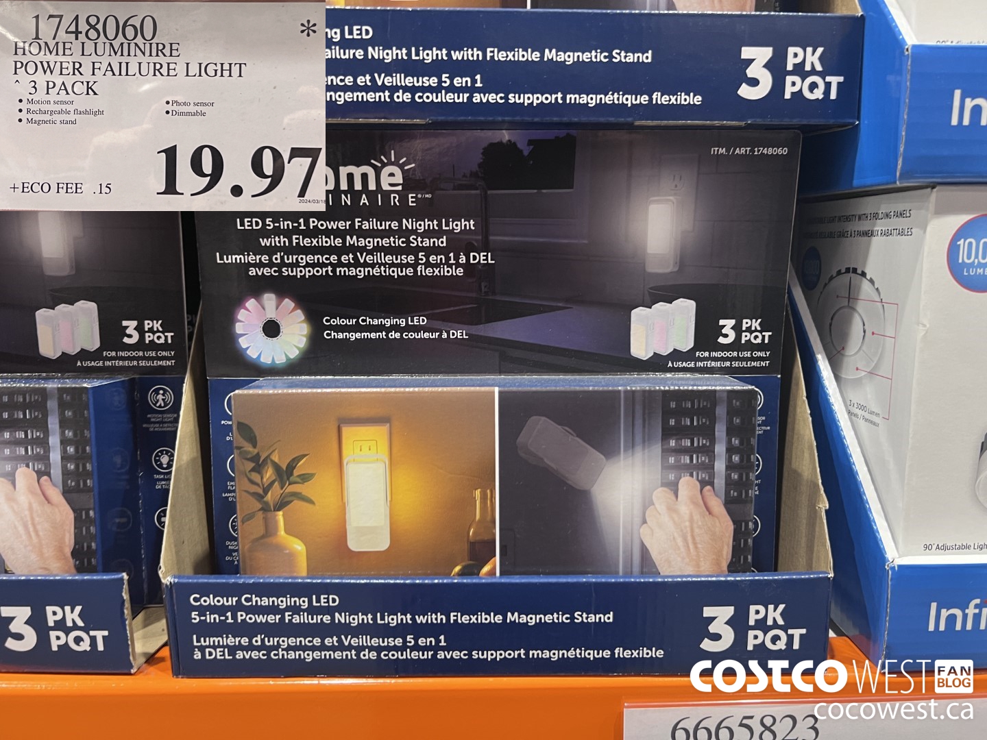 1748060 HOME LUMINIRE POWER FAILURE LIGHT 3 PACK $19.97