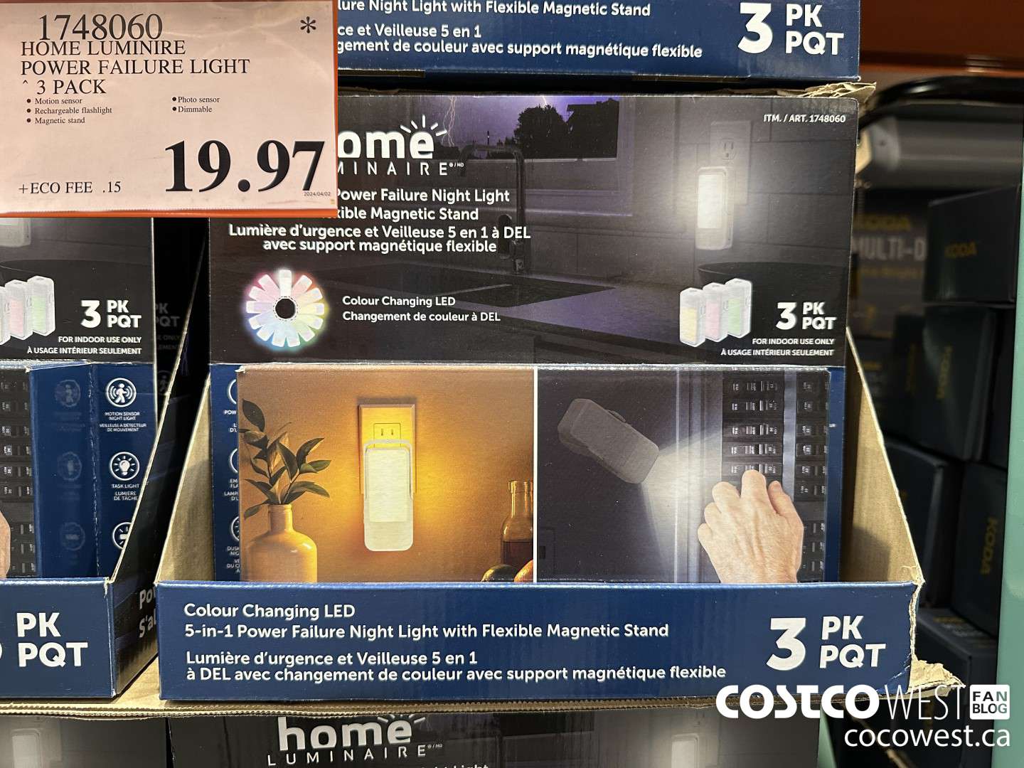 1748060 HOME LUMINIRE POWER FAILURE LIGHT 3 PACK $19.97